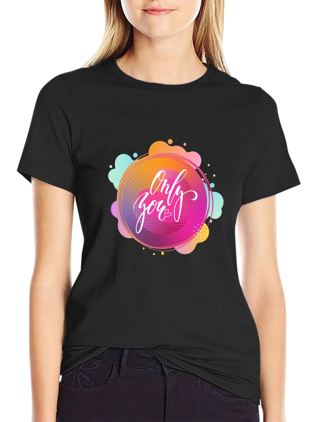 Only You Graphic Black T-Shirt product image 2