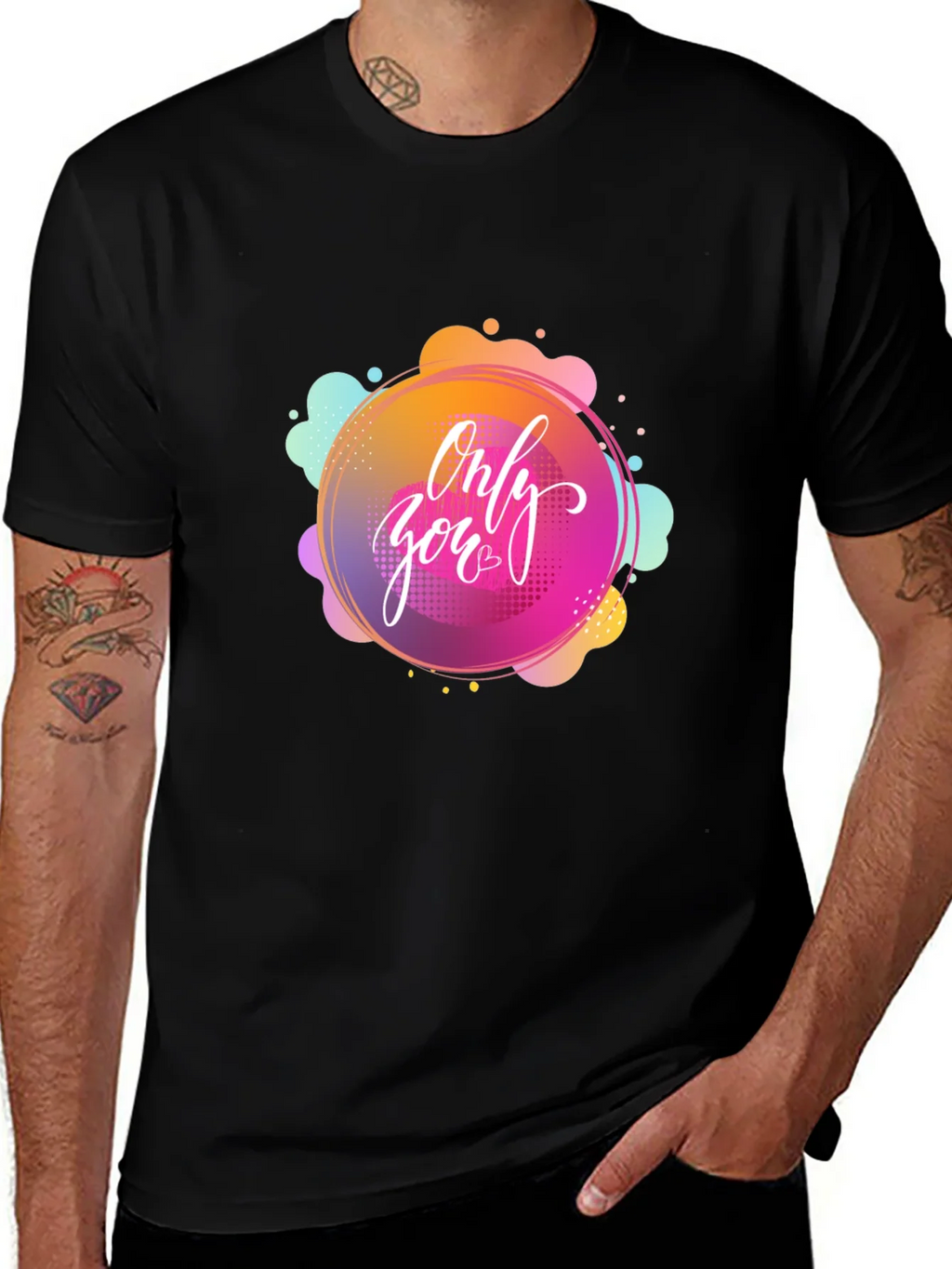 Only You Graphic Black T-Shirt product image 1