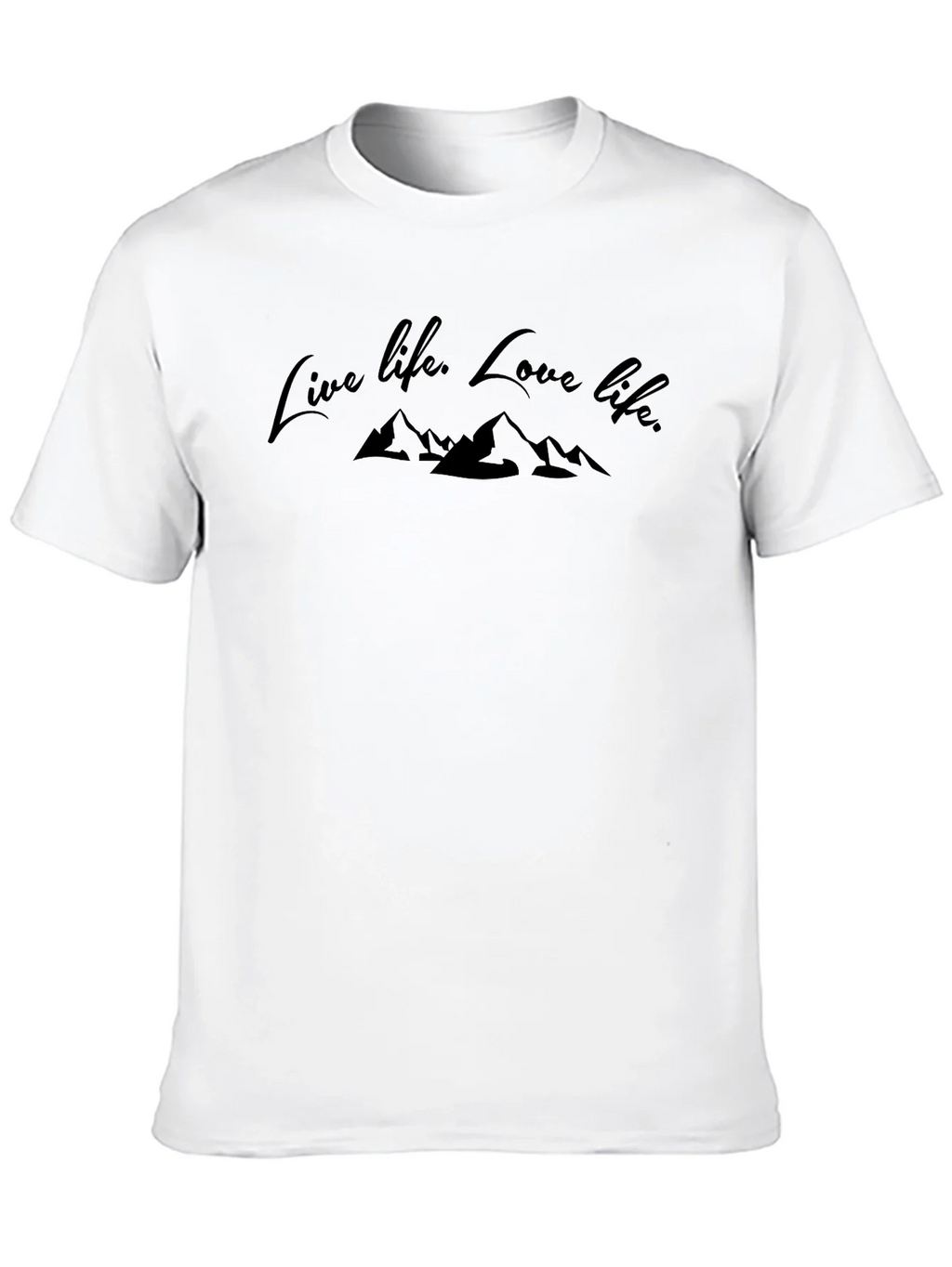 Live Love Life Mountain Graphic Tee - Black product image 6