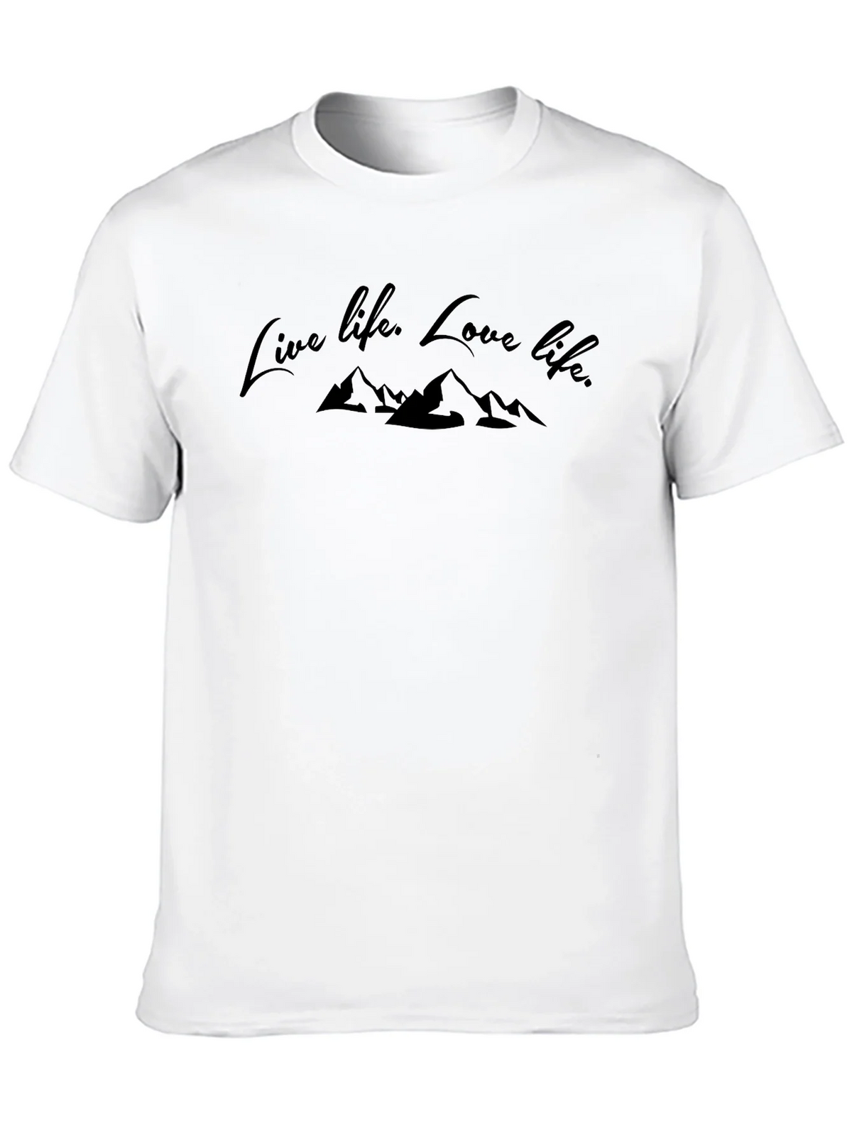 Live Love Life Mountain Graphic Tee - Black product image 6