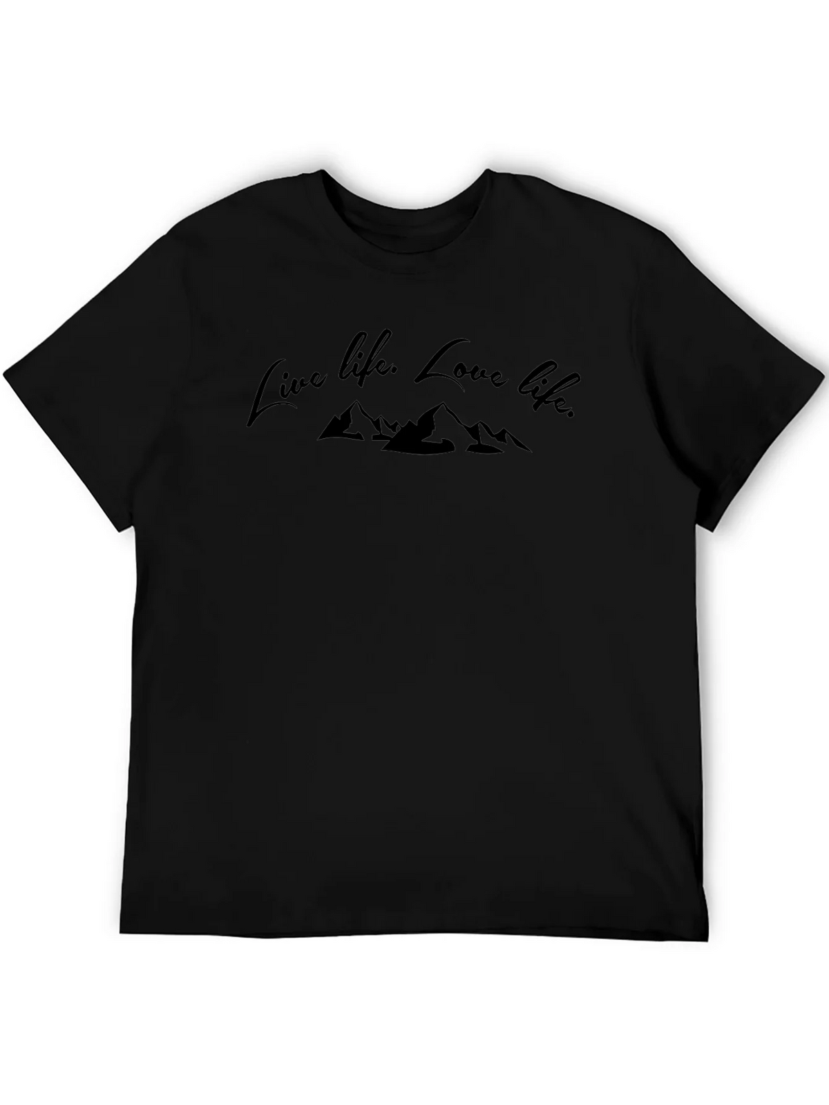 Live Love Life Mountain Graphic Tee - Black product image 4