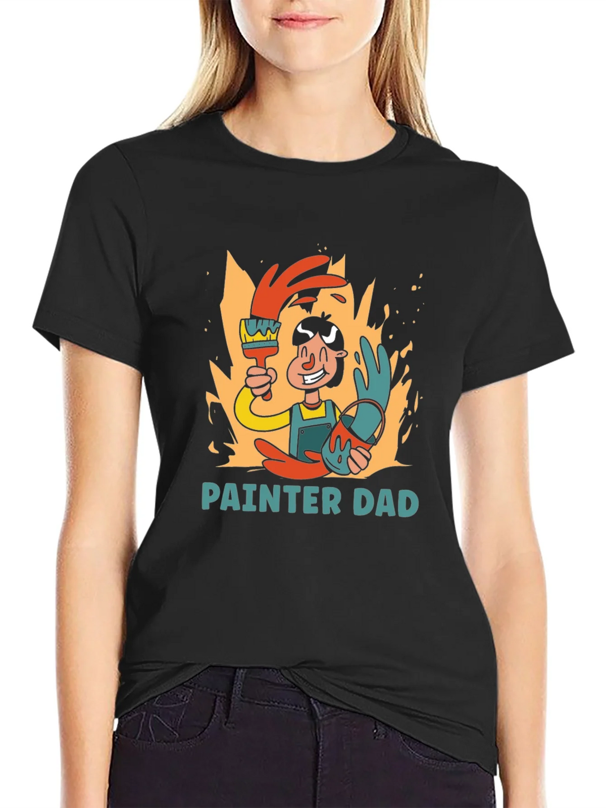 Painter Dad Graphic T-Shirt product image 2