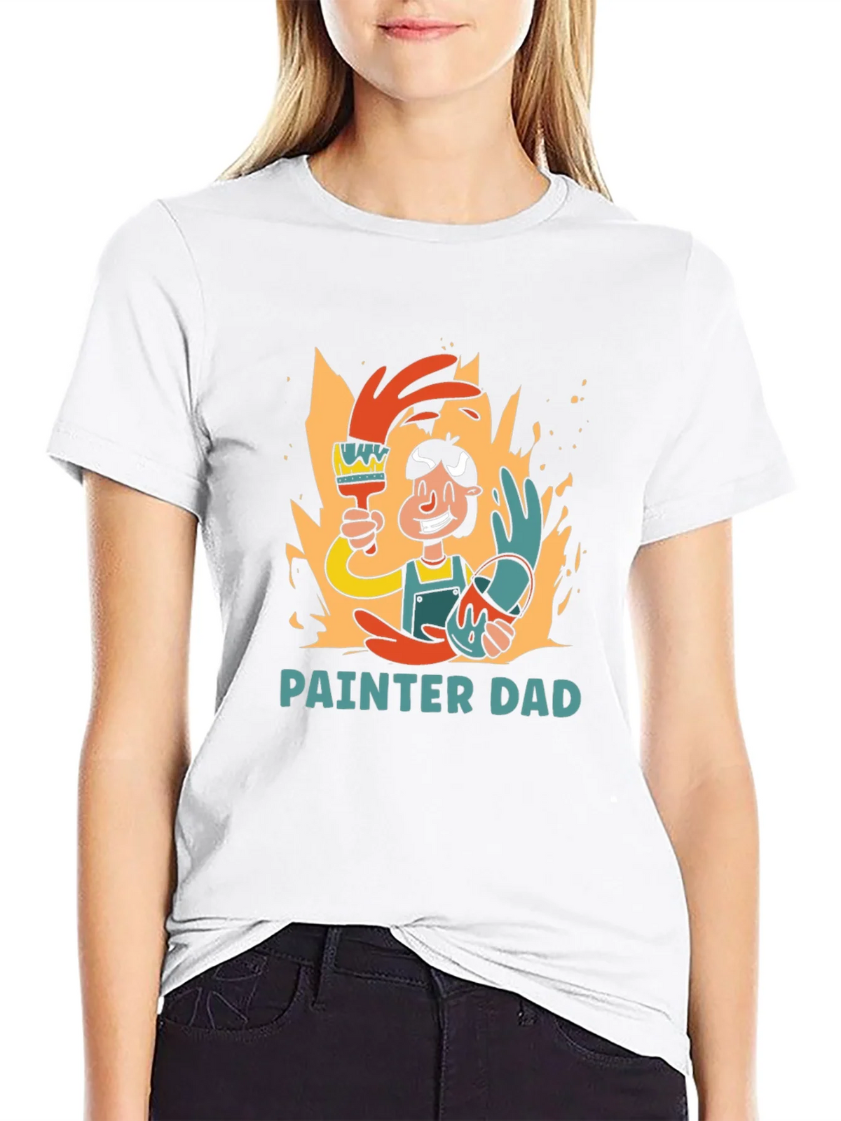 Painter Dad Graphic T-Shirt product image 8