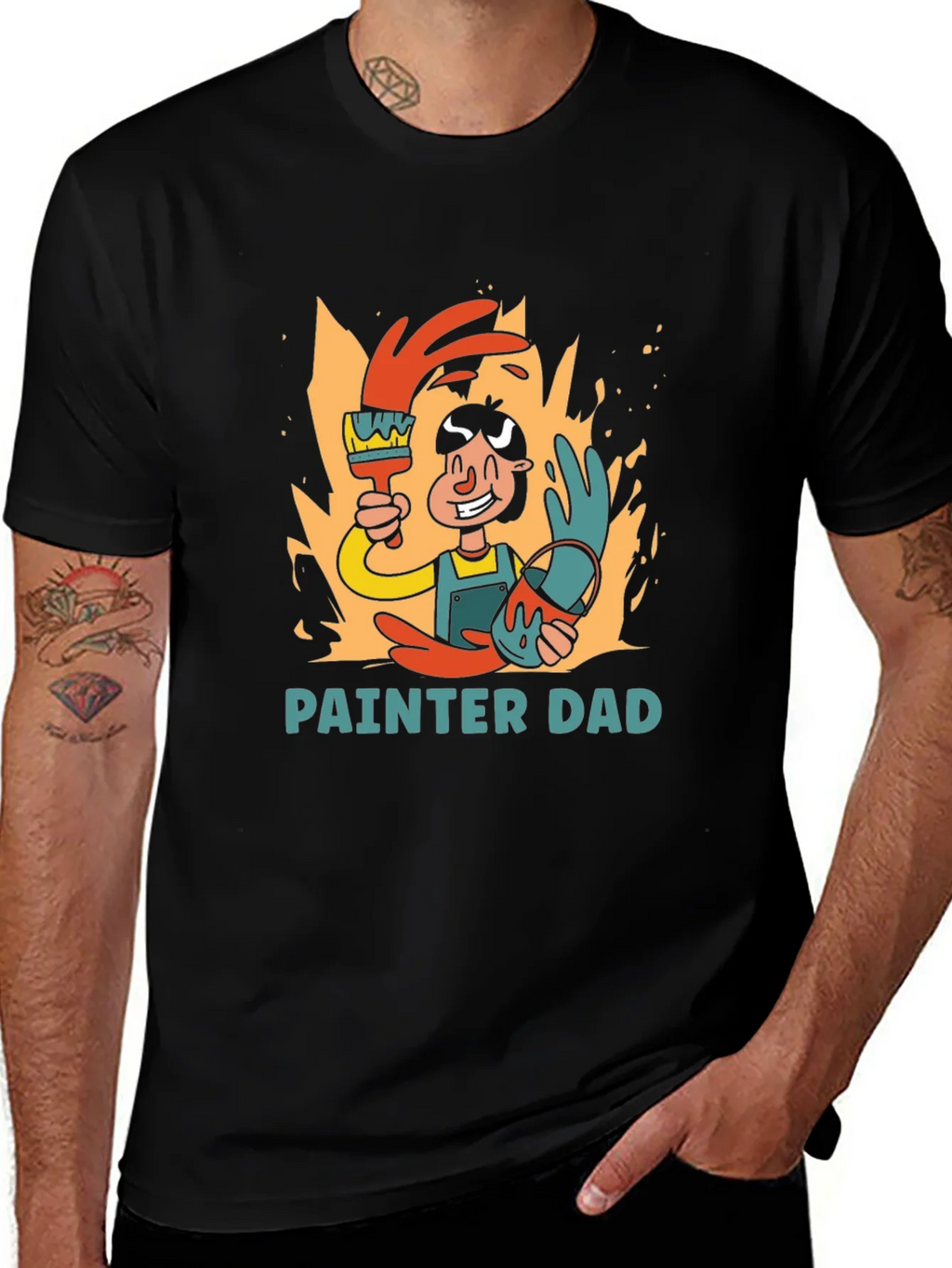 Painter Dad Graphic T-Shirt product image 1