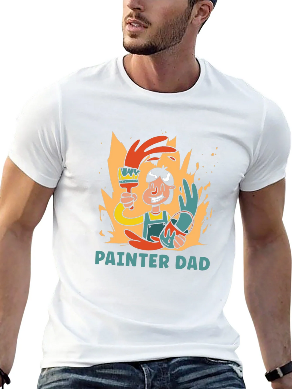 Painter Dad Graphic T-Shirt product image 12