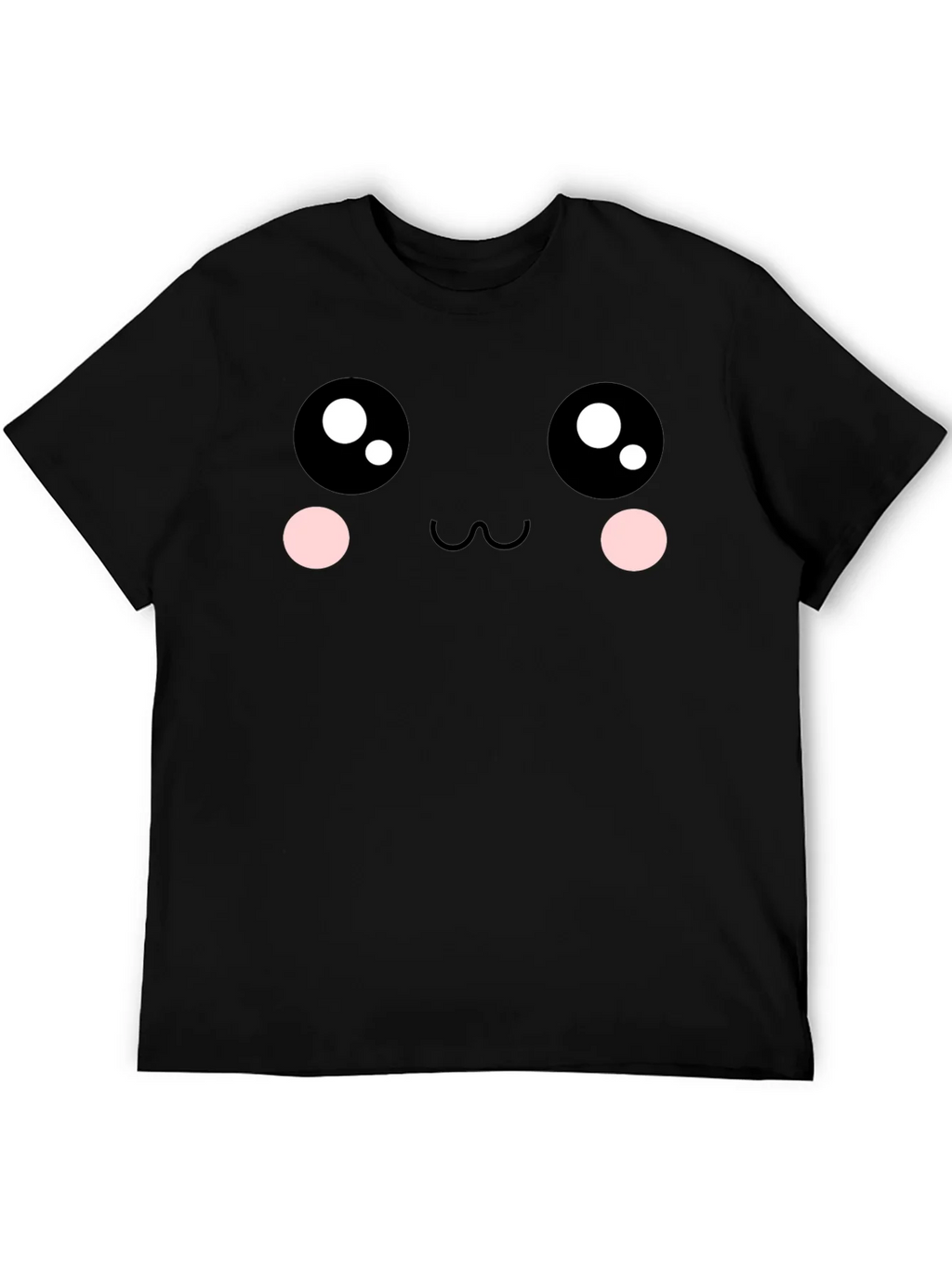 Kawaii Face Graphic Tee - Soft Cotton Blend product image 4