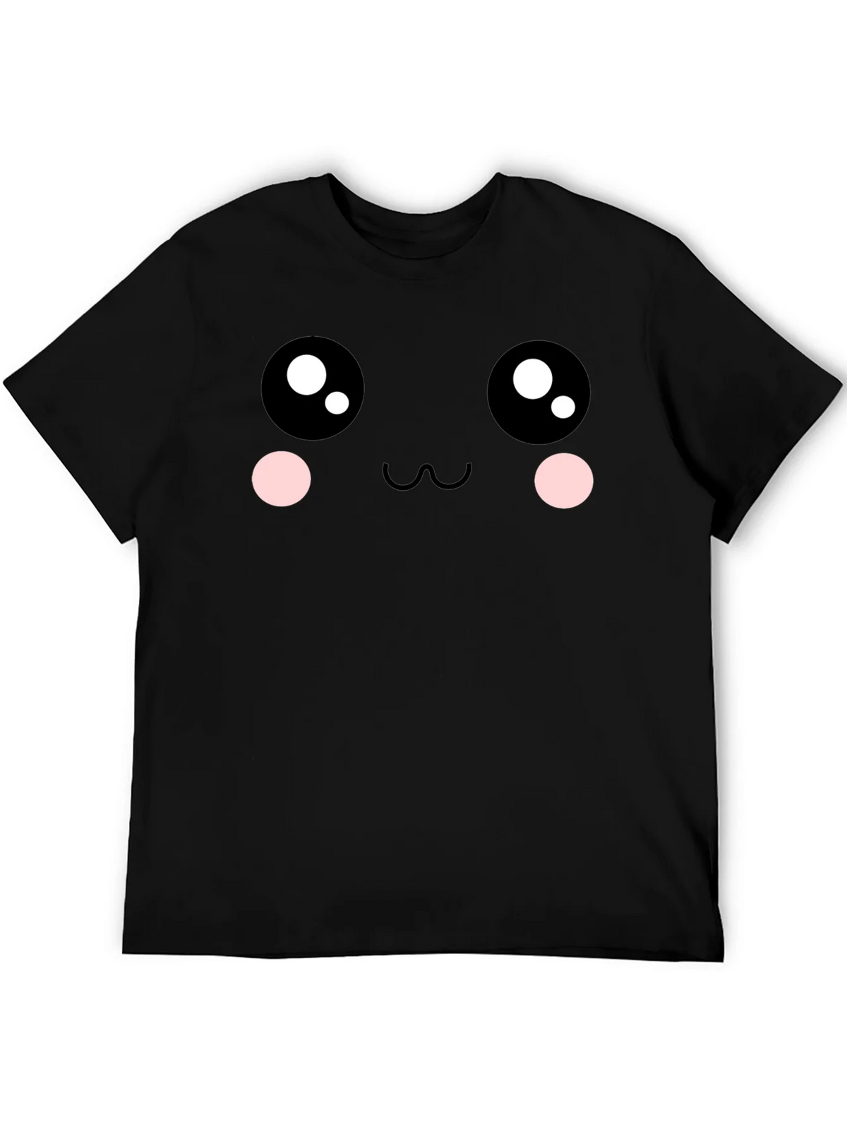 Kawaii Face Graphic Tee - Soft Cotton Blend product image 4