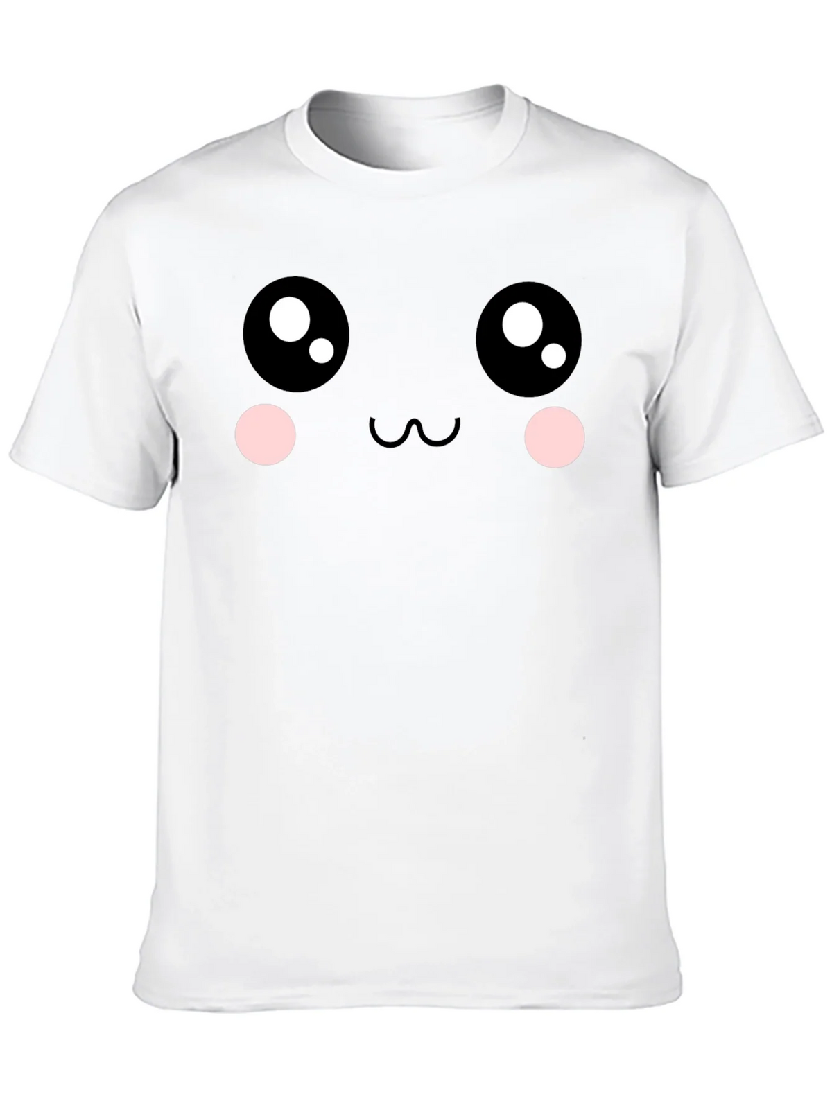 Kawaii Face Graphic Tee - Soft Cotton Blend product image 8