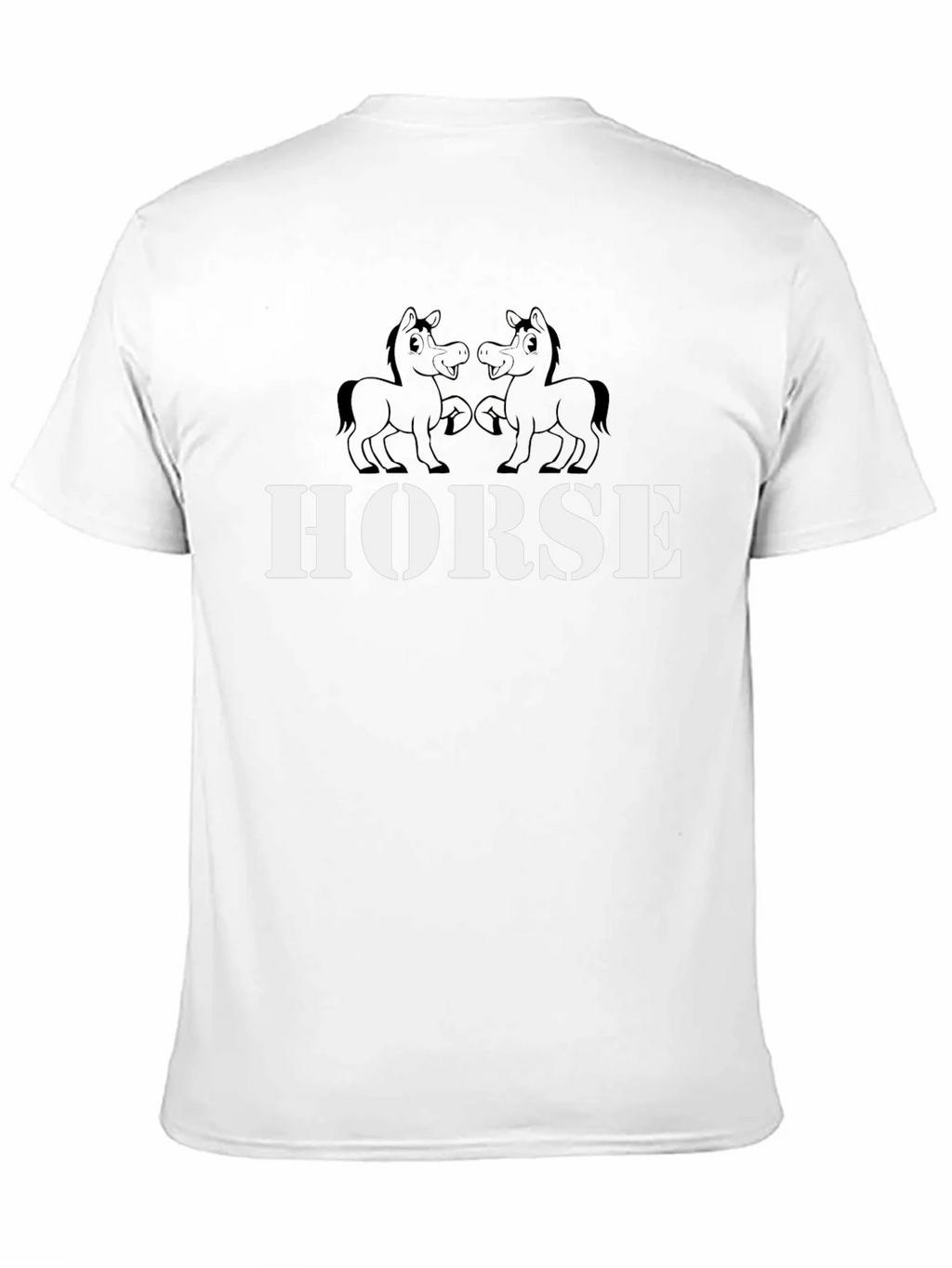 Horse Graphic Tee - Black Cotton T-Shirt product image 10