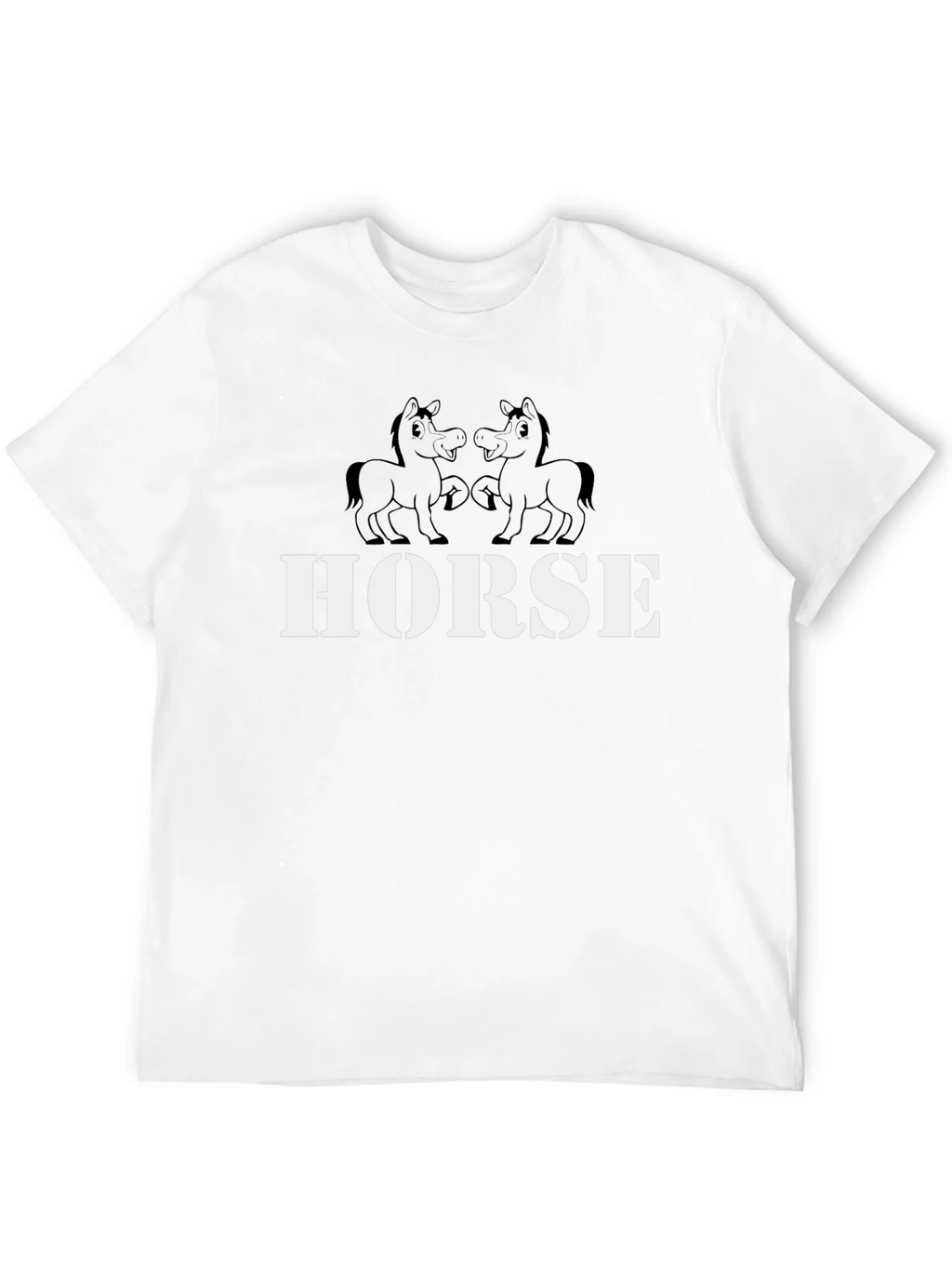 Horse Graphic Tee - Black Cotton T-Shirt product image 11