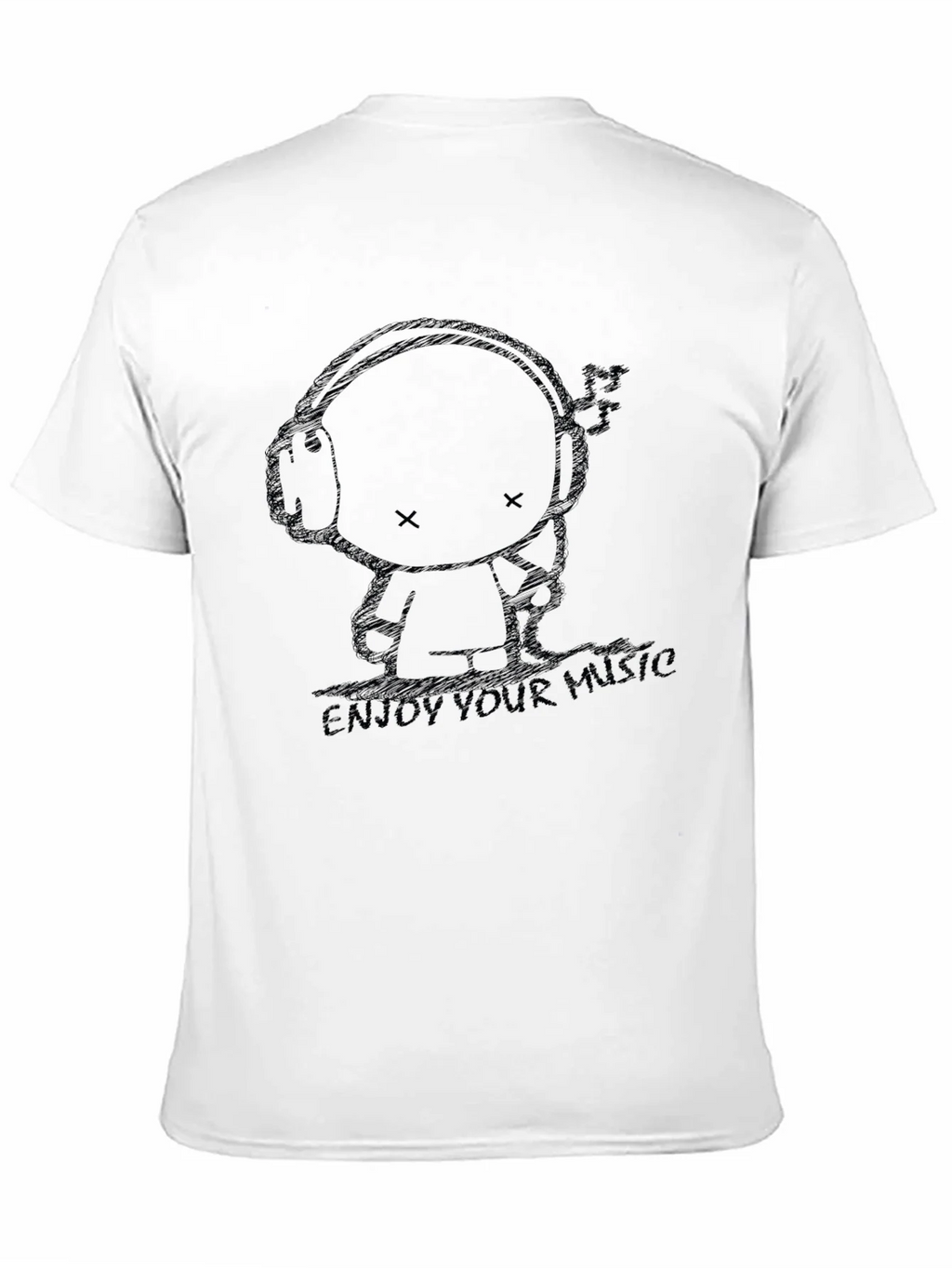 Enjoy Your Music Black Graphic Tee product image 10