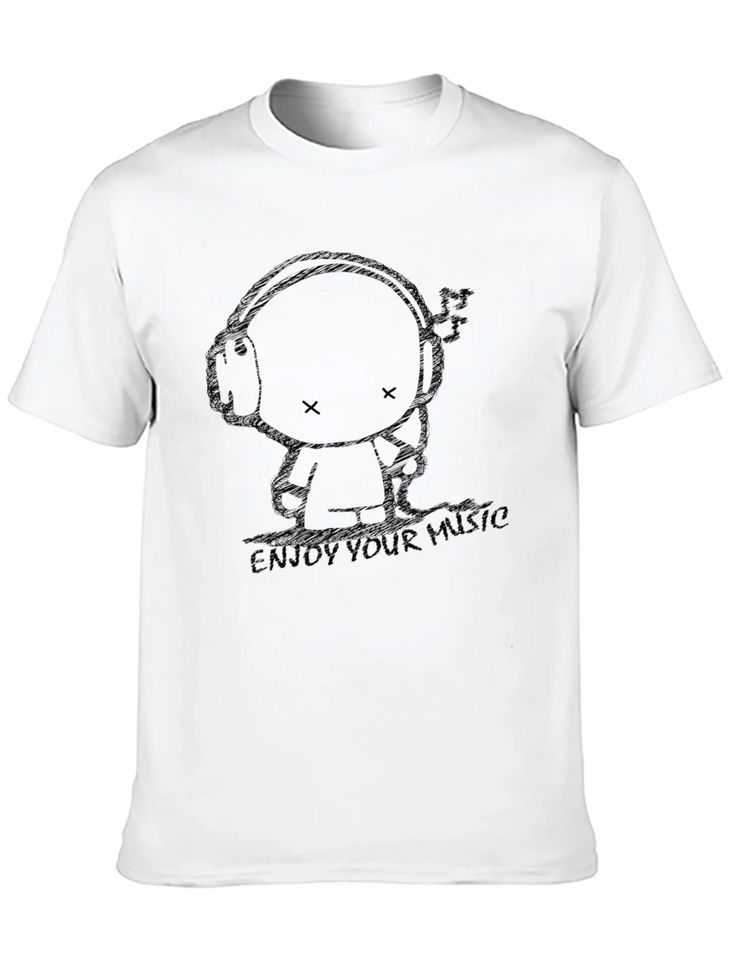 Enjoy Your Music Black Graphic Tee product image 9