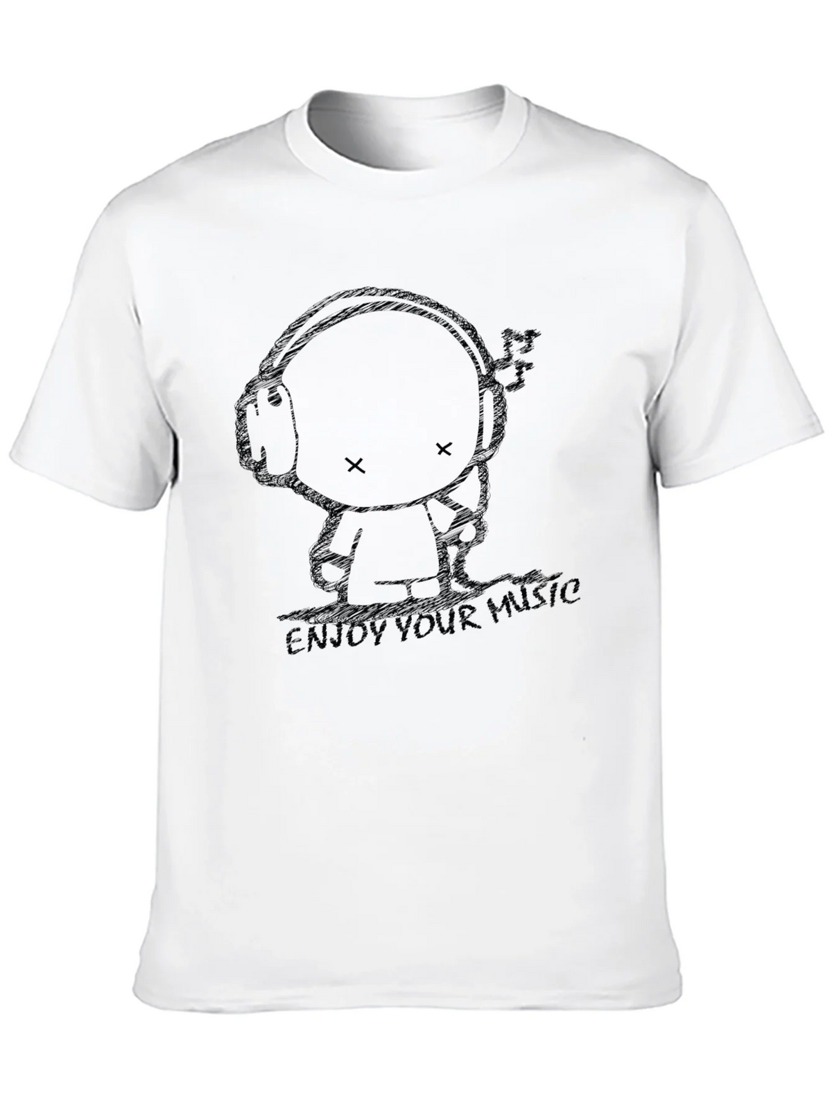 Enjoy Your Music Black Graphic Tee product image 9