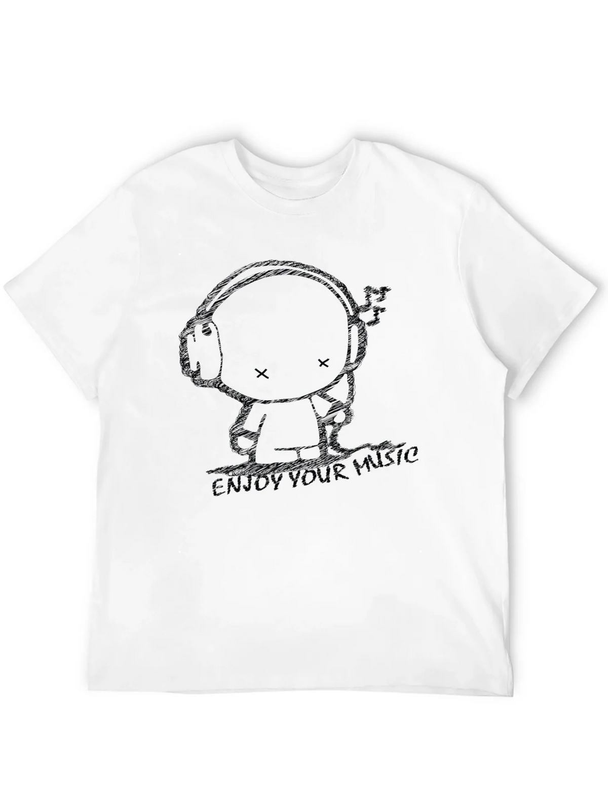 Enjoy Your Music Black Graphic Tee product image 11