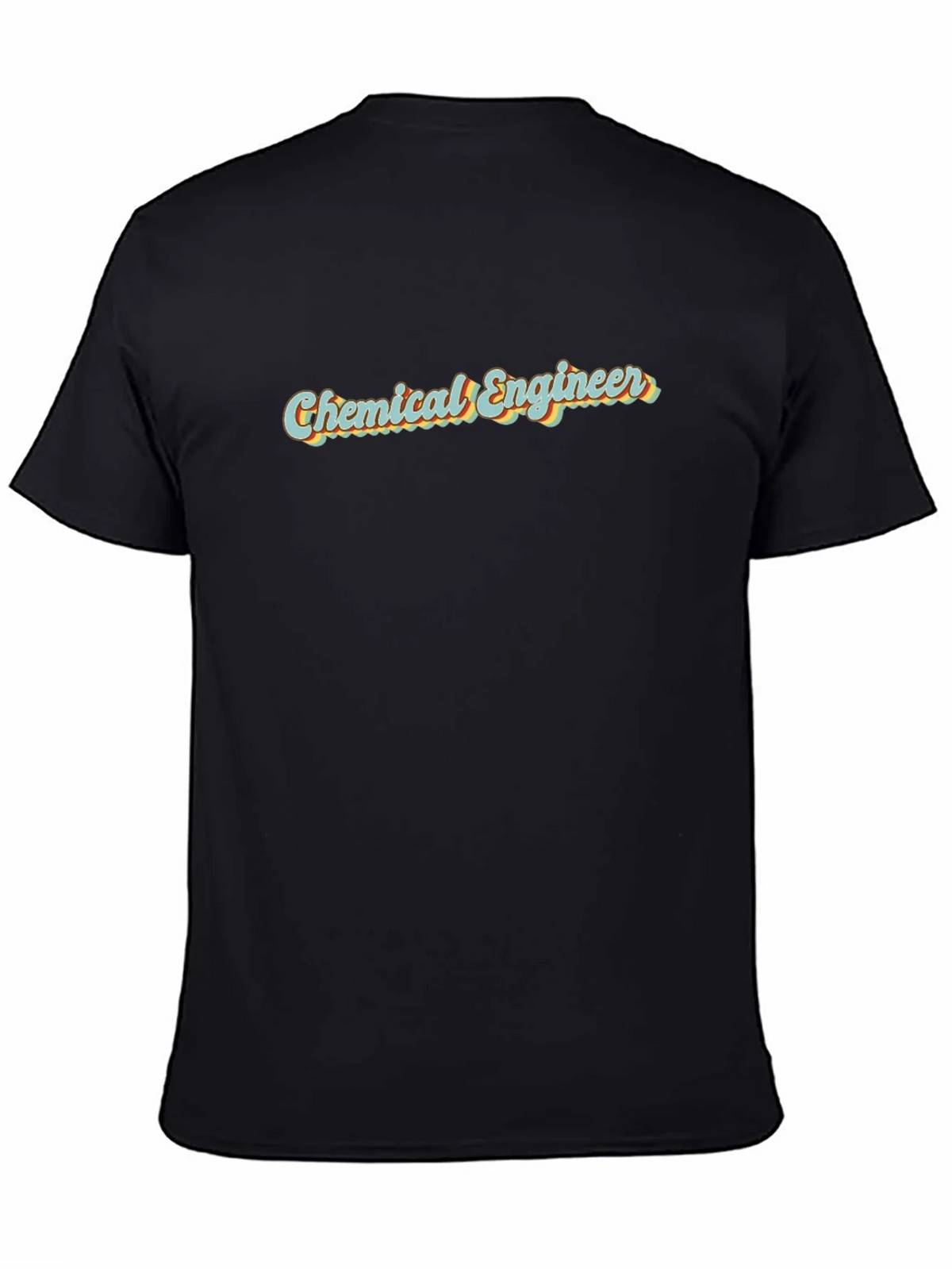 Chemical Engineer Retro T-Shirt - Black Cotton Tee product image 3