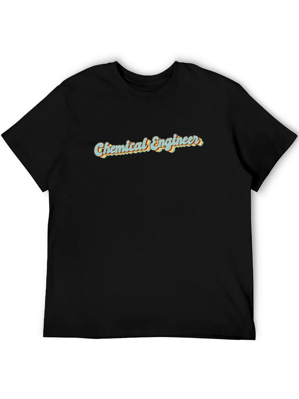 Chemical Engineer Retro T-Shirt - Black Cotton Tee product image 4
