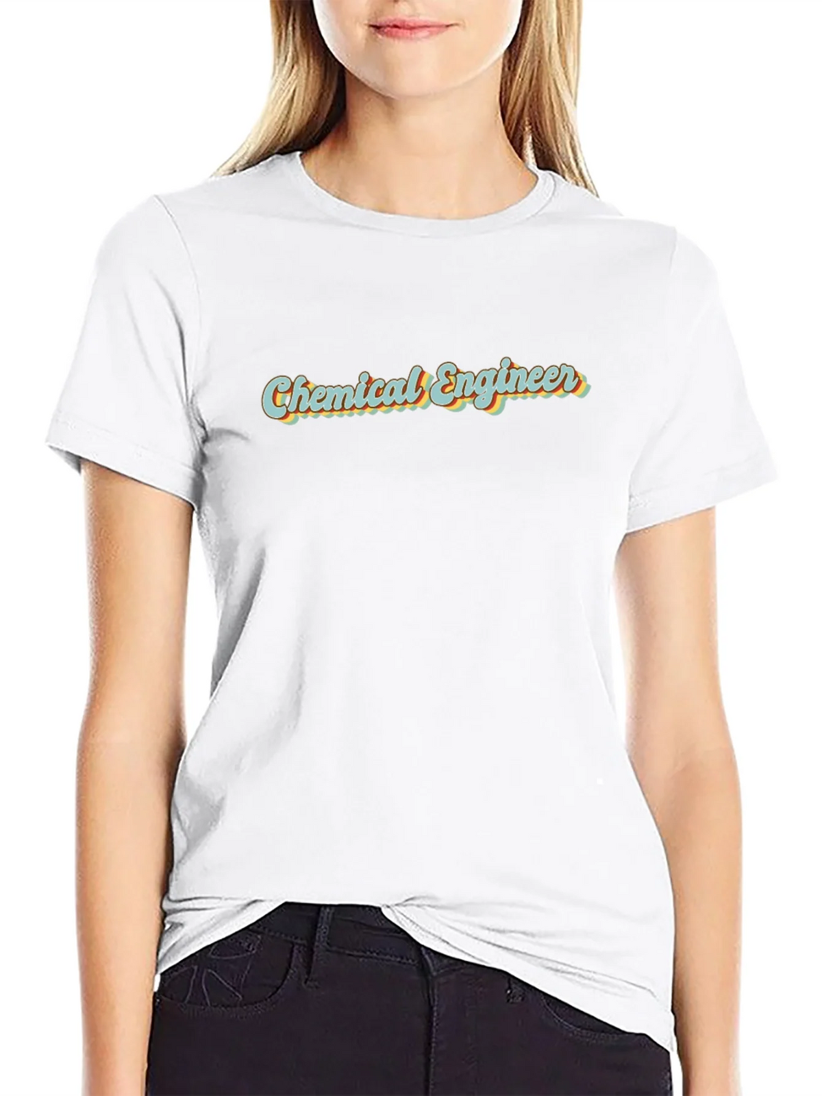 Chemical Engineer Retro T-Shirt - Black Cotton Tee product image 7