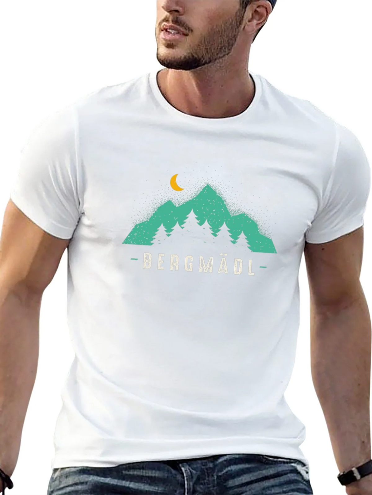 Bergmadl Mountain Graphic T-Shirt - Black product image 9