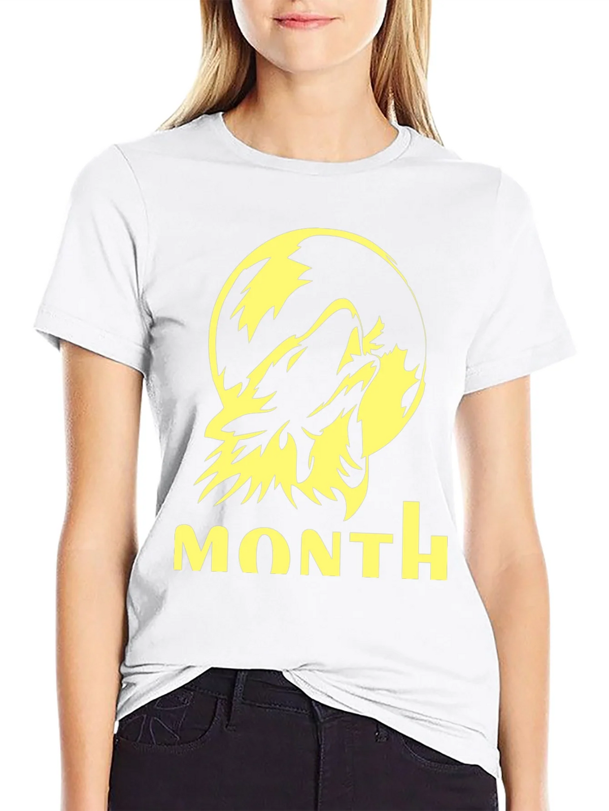 Wolf Howling at Moon Graphic Tee - Black product image 7