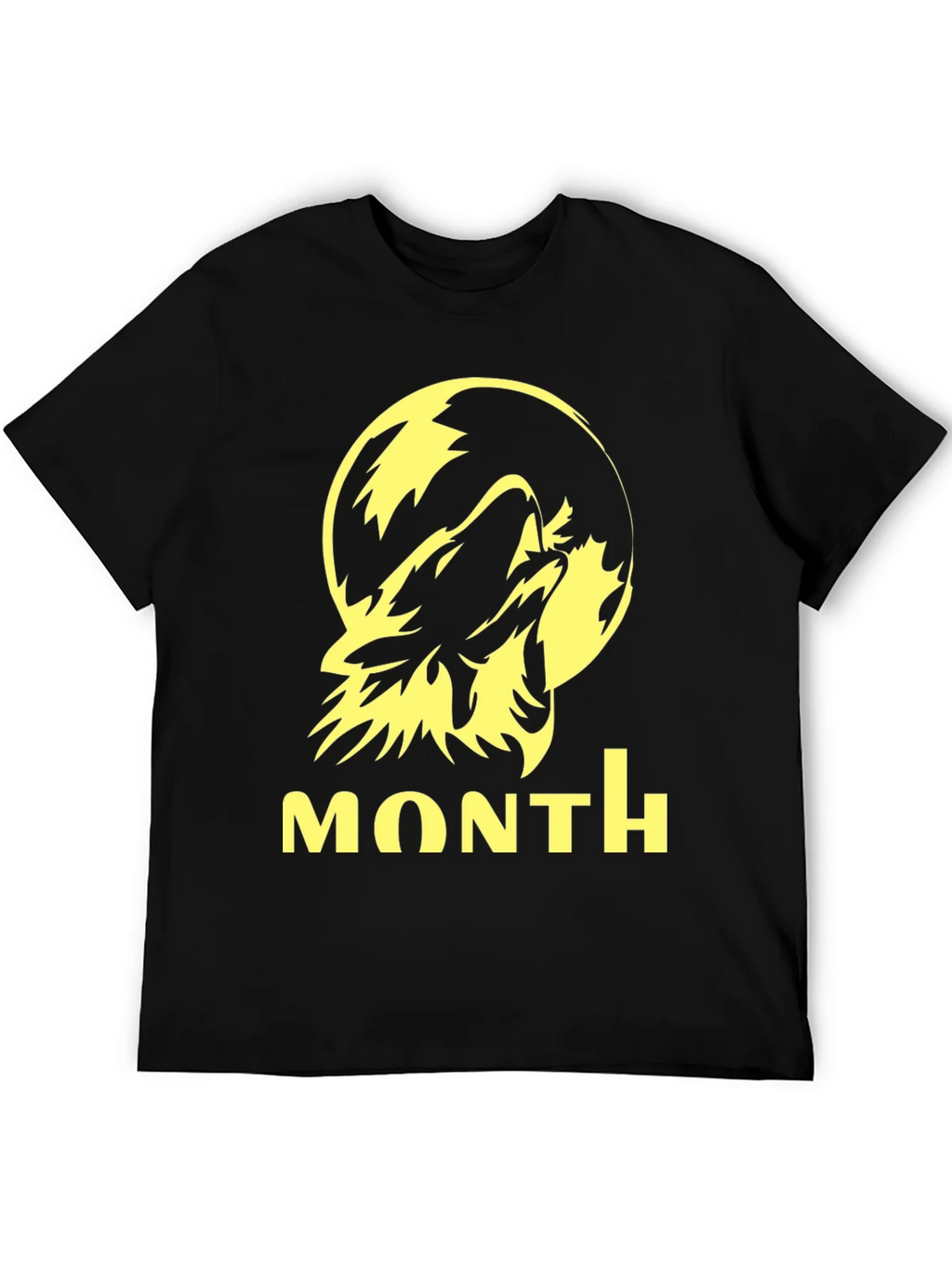 Wolf Howling at Moon Graphic Tee - Black product image 4