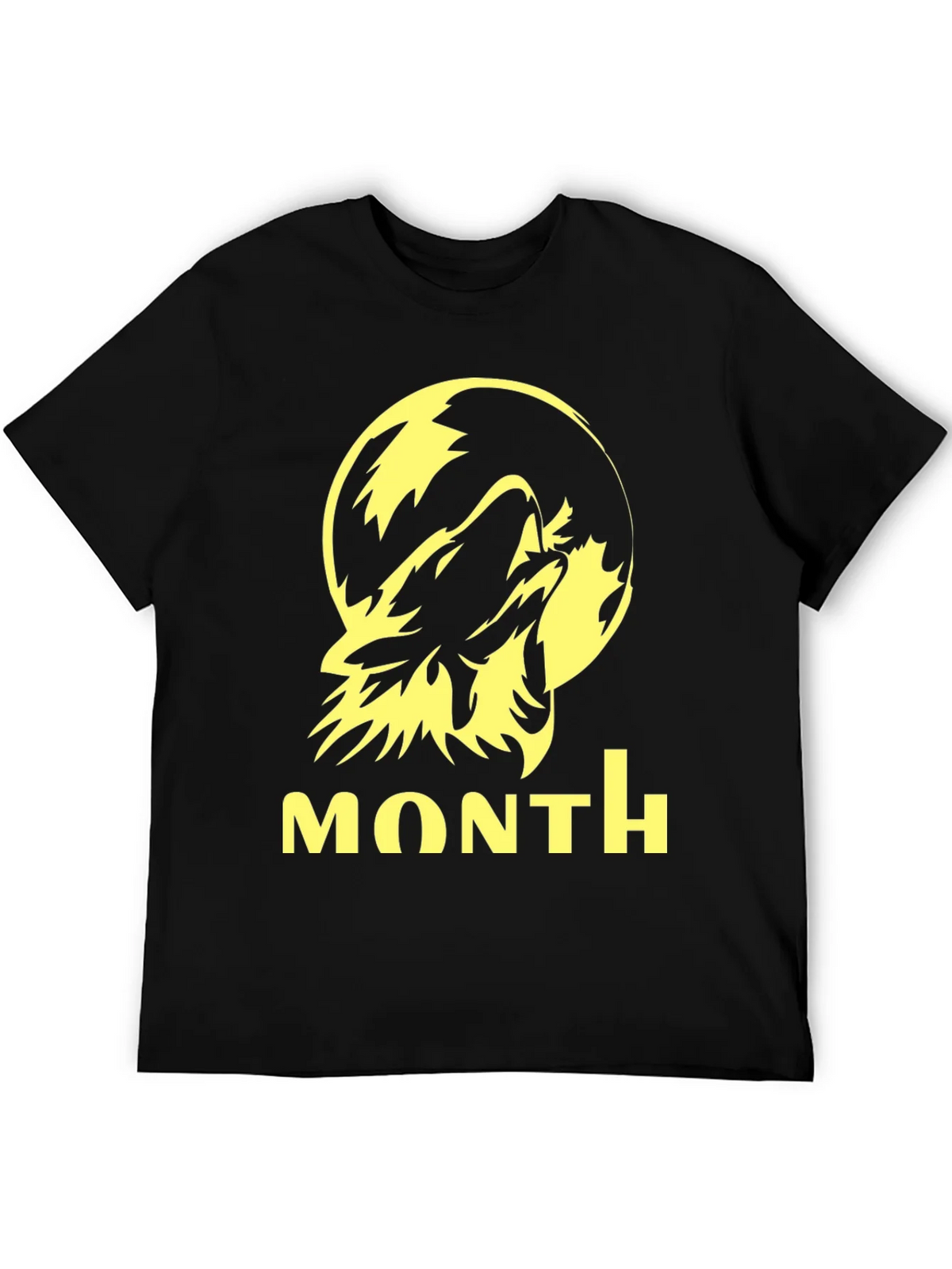 Wolf Howling at Moon Graphic Tee - Black product image 4