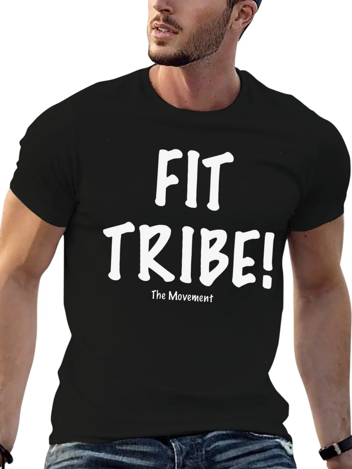 Fit Tribe! The Movement Black T-Shirt product image 6