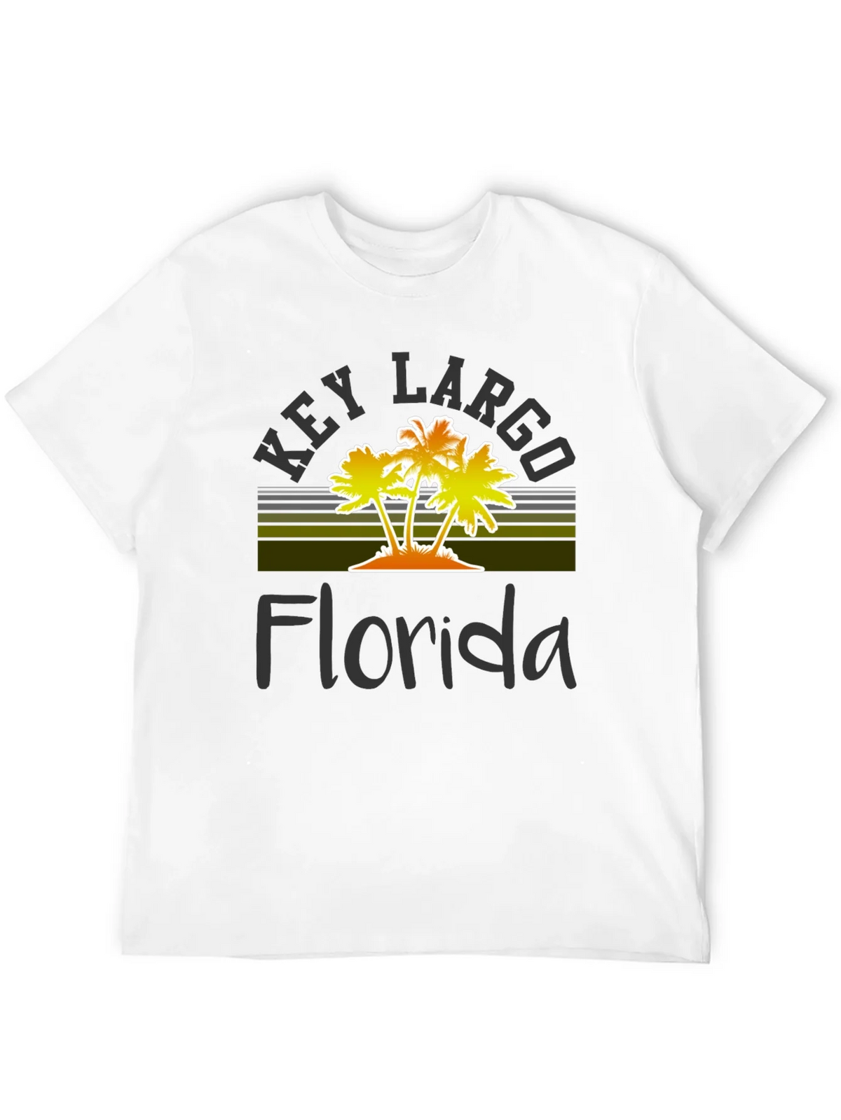 Key Largo Florida Palm Tree Graphic T-Shirt product image 11