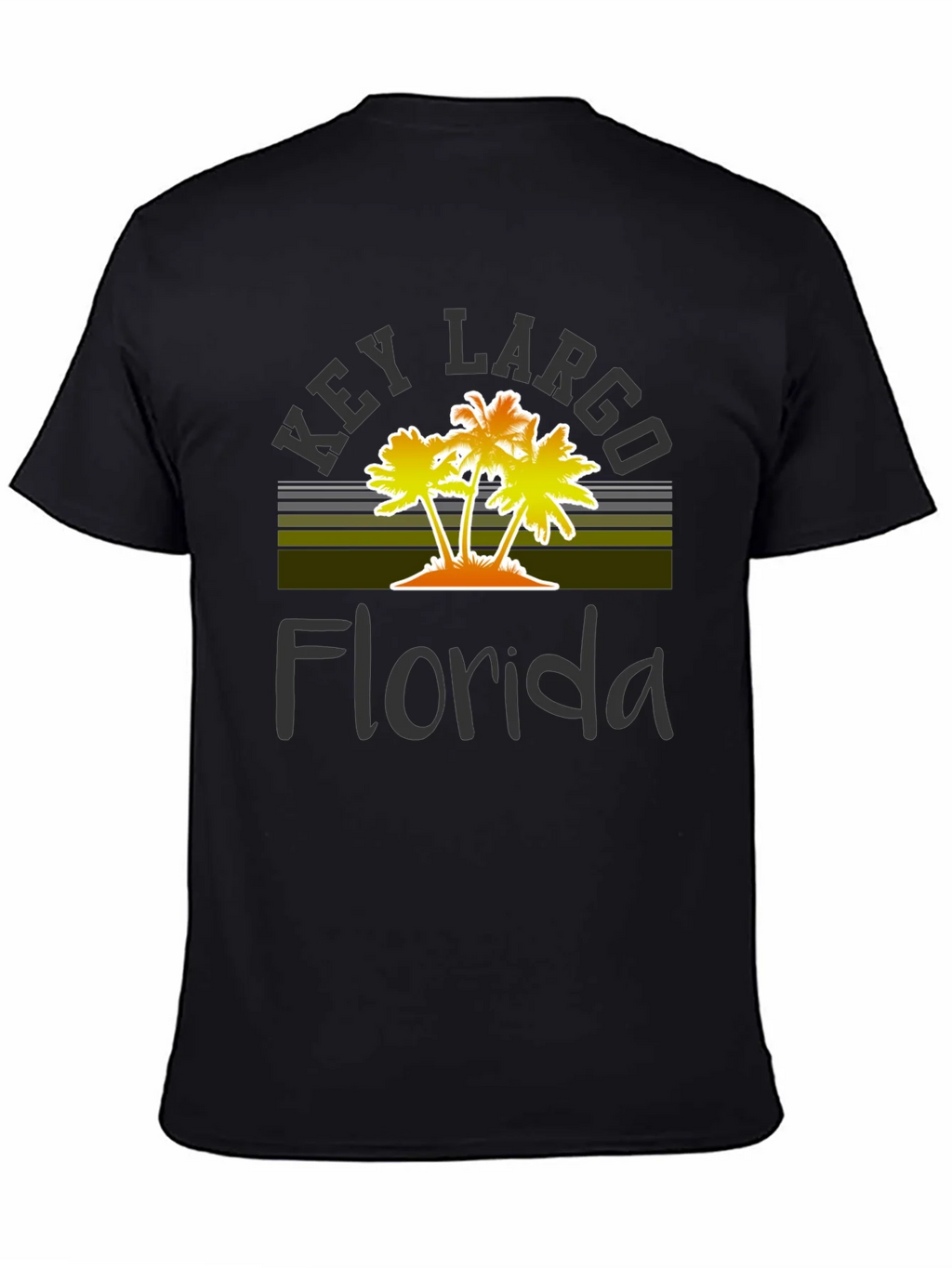 Key Largo Florida Palm Tree Graphic T-Shirt product image 4