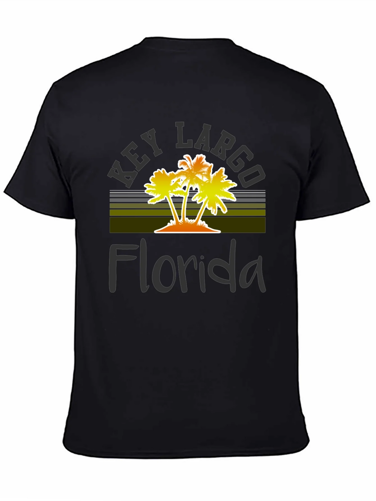 Key Largo Florida Palm Tree Graphic T-Shirt product image 4