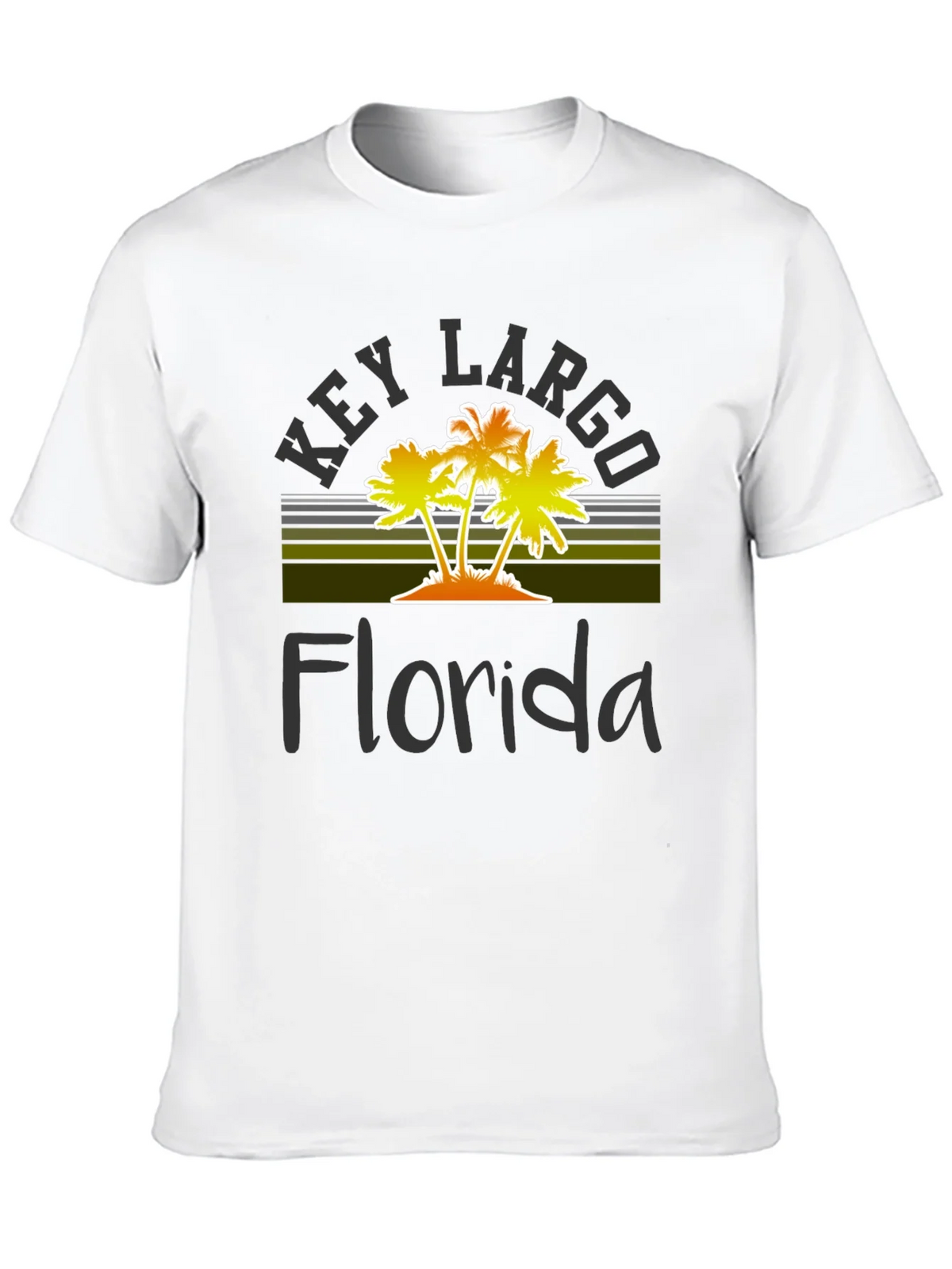 Key Largo Florida Palm Tree Graphic T-Shirt product image 9
