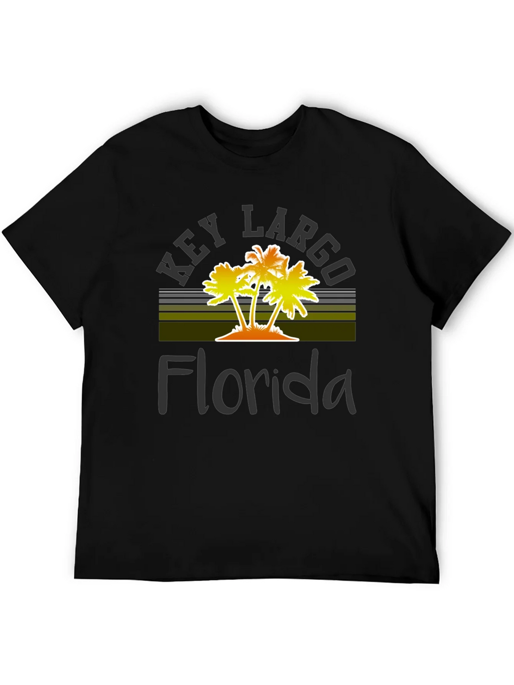 Key Largo Florida Palm Tree Graphic T-Shirt product image 5
