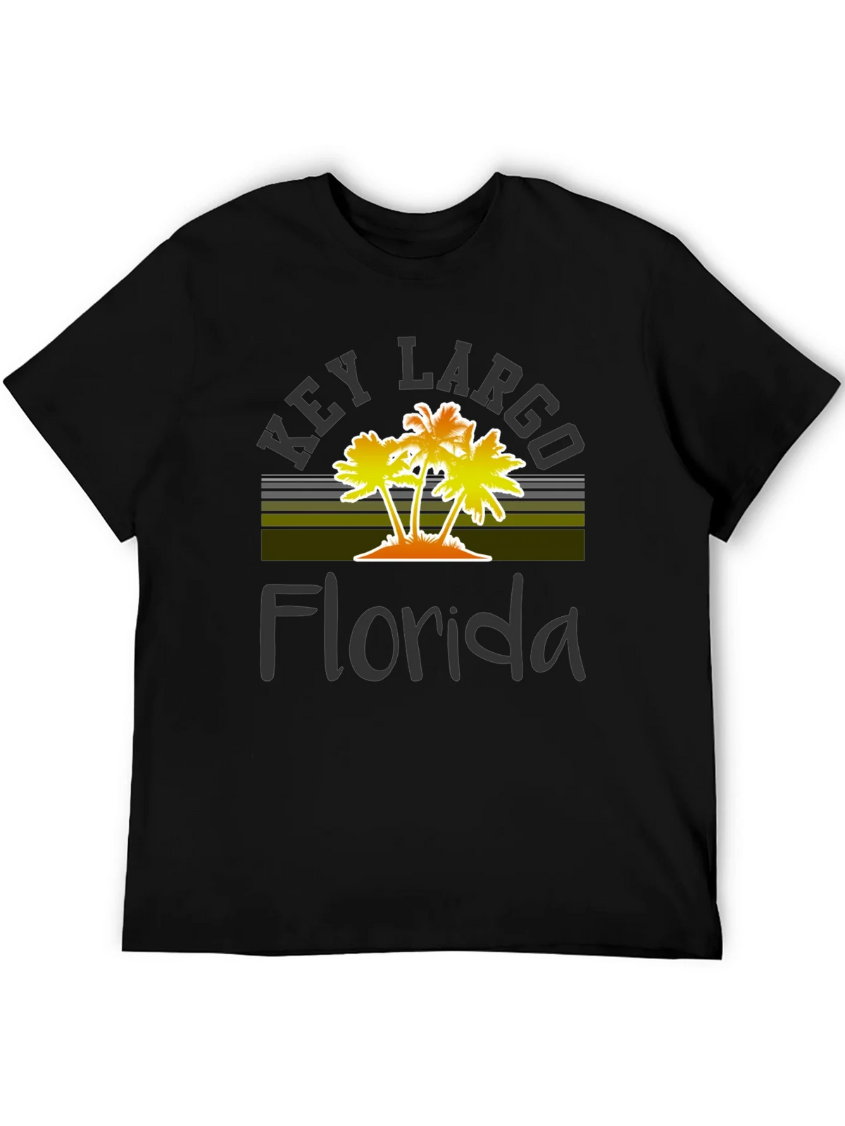Key Largo Florida Palm Tree Graphic T-Shirt product image 5