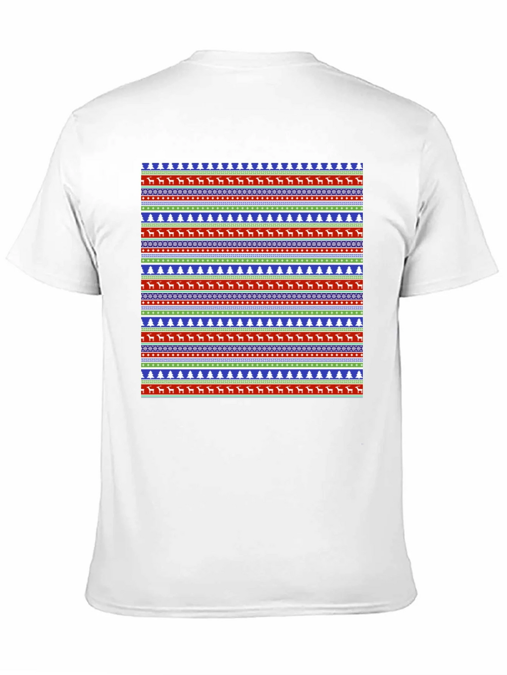 Ugly Christmas Sweater Pattern Graphic Tee product image 10