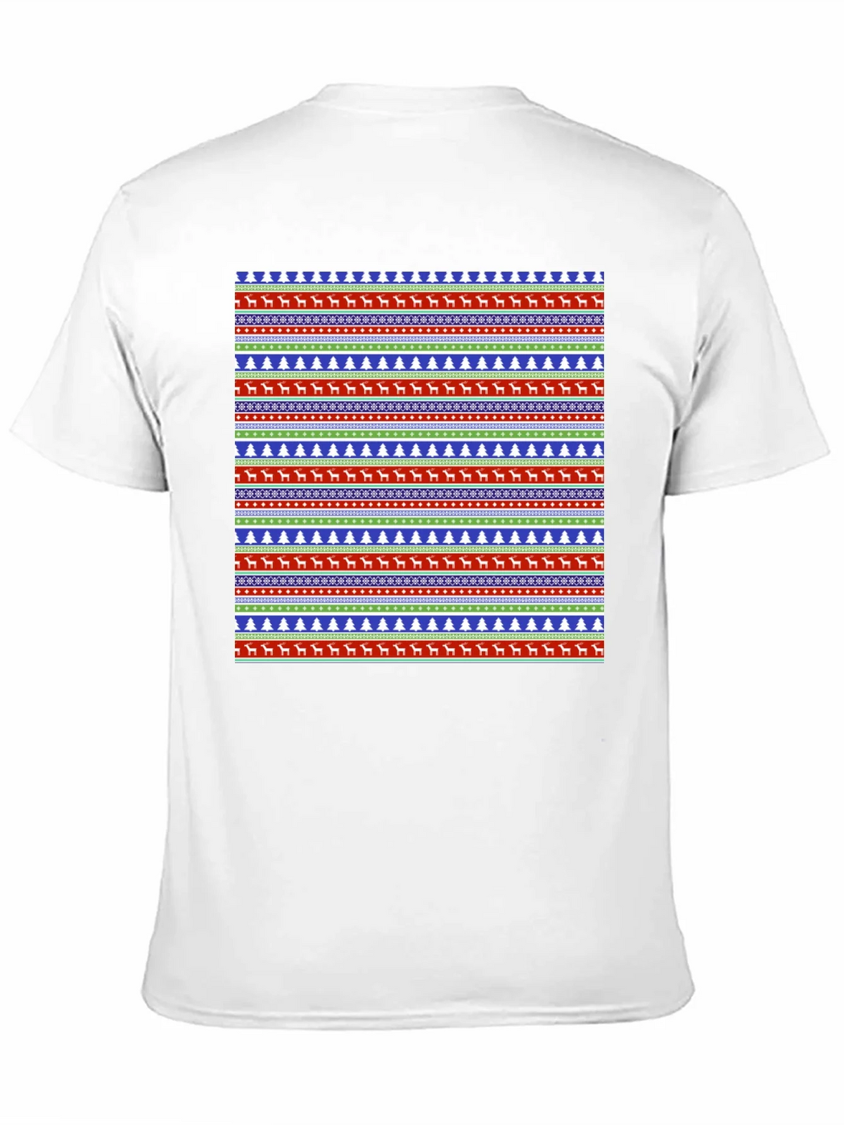 Ugly Christmas Sweater Pattern Graphic Tee product image 10