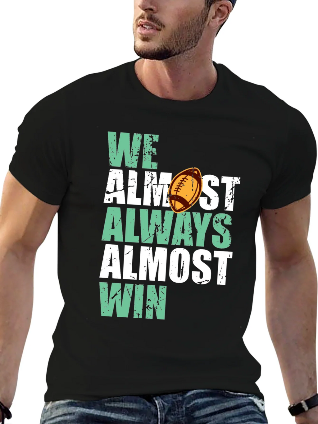 Funny Football T-Shirt - We Almost Always Win! product image 2