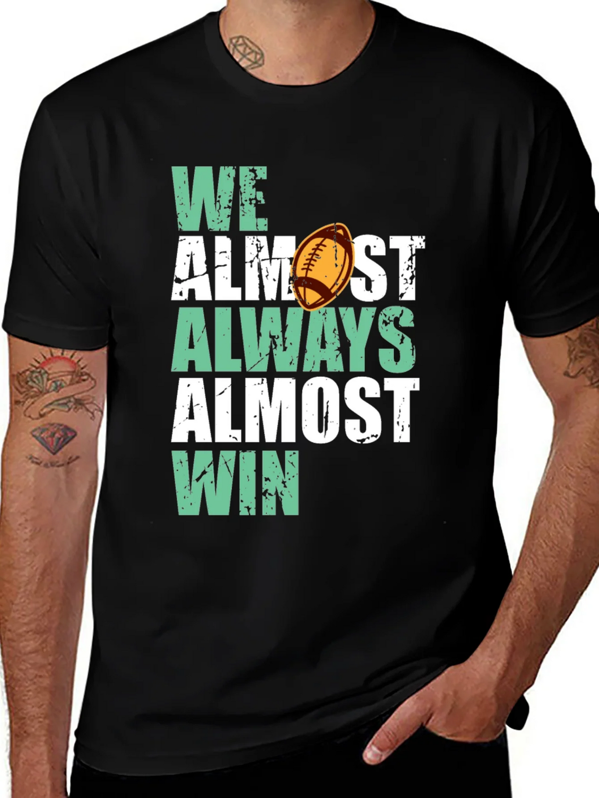 Funny Football T-Shirt - We Almost Always Win! product image 1