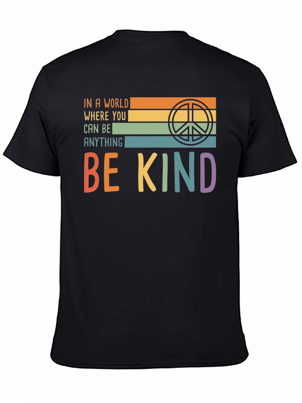 Be Kind T-Shirt with Retro Peace Symbol product image 4