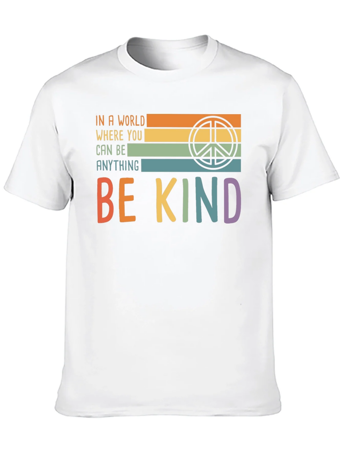 Be Kind T-Shirt with Retro Peace Symbol product image 9
