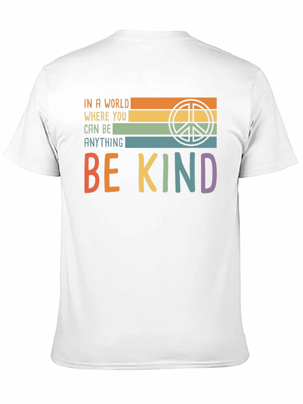 Be Kind T-Shirt with Retro Peace Symbol product image 10
