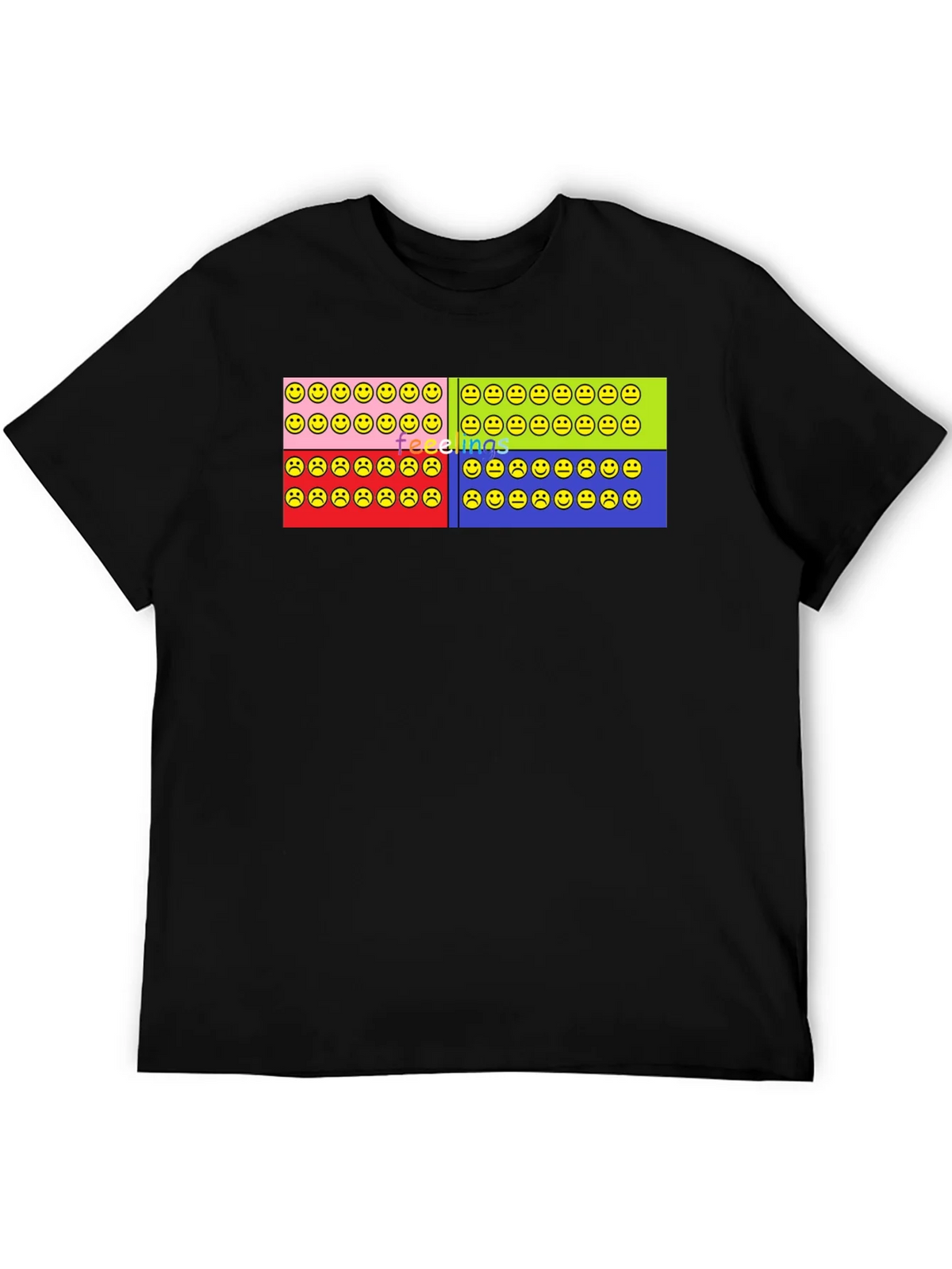 Feelings Smiley Face T-Shirt Graphic Design product image 5