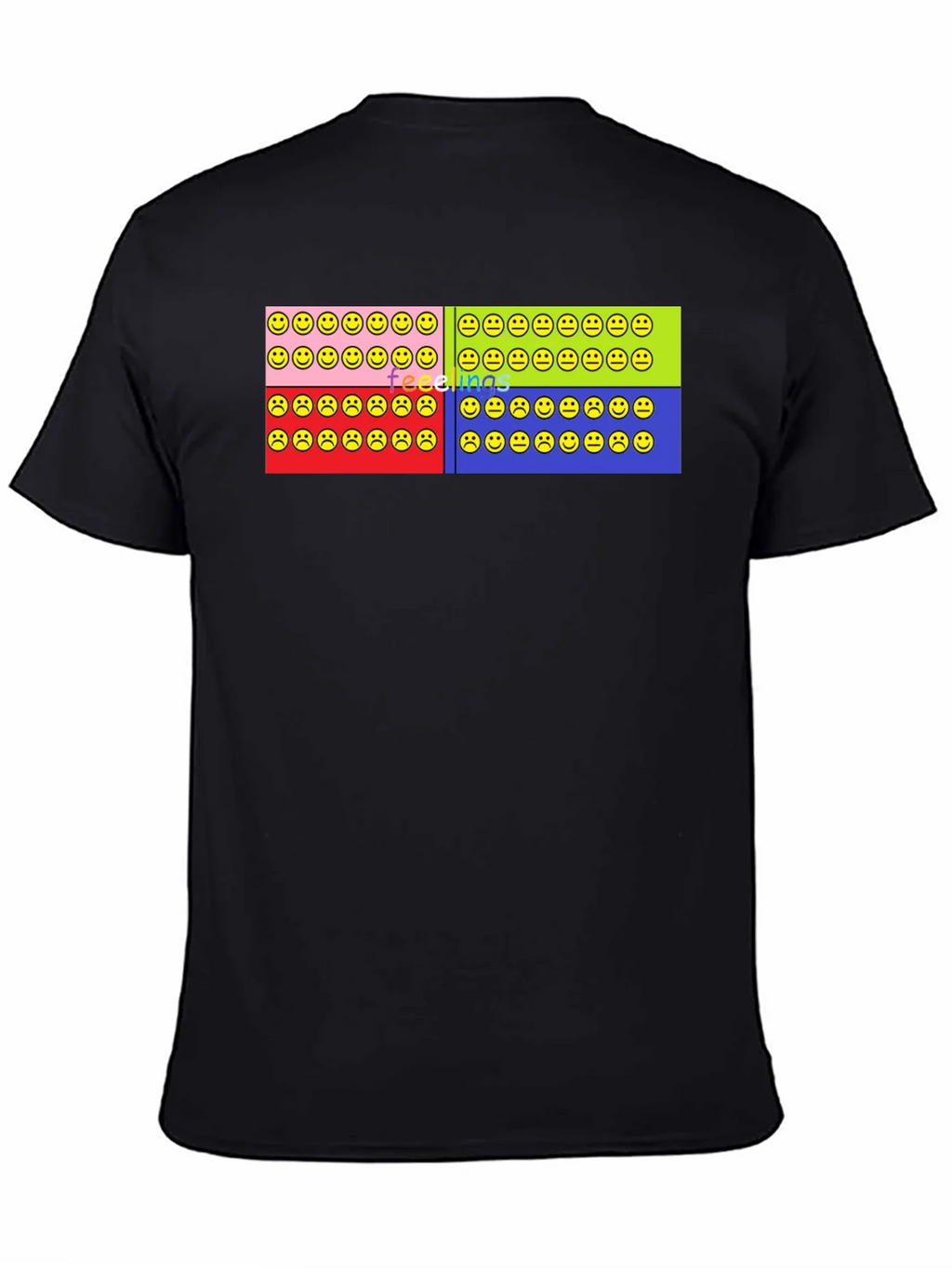 Feelings Smiley Face T-Shirt Graphic Design product image 4
