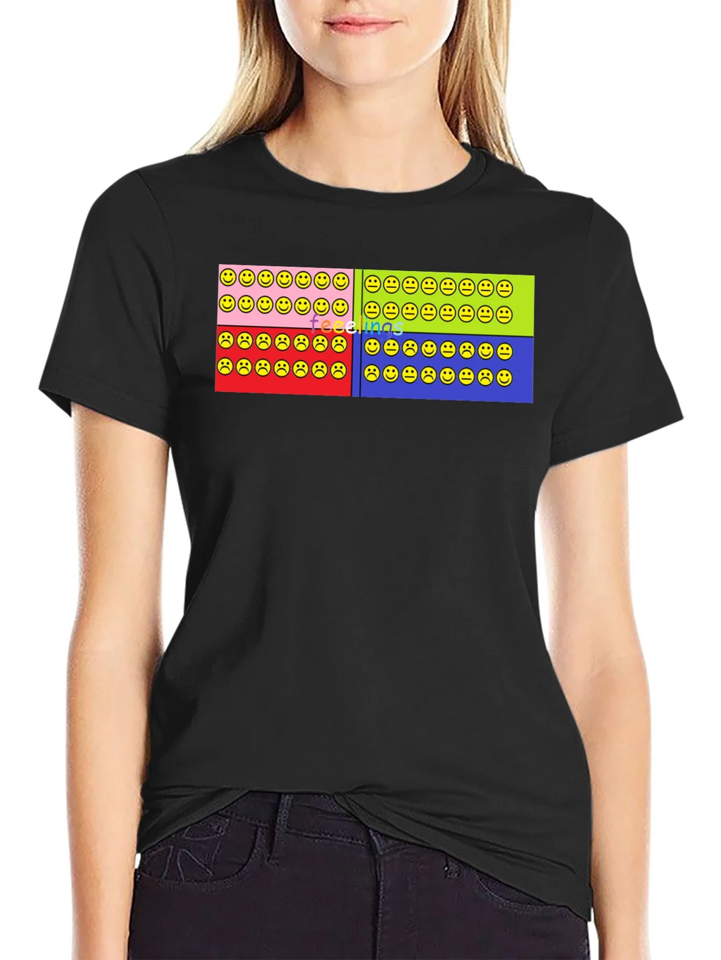 Feelings Smiley Face T-Shirt Graphic Design product image 2
