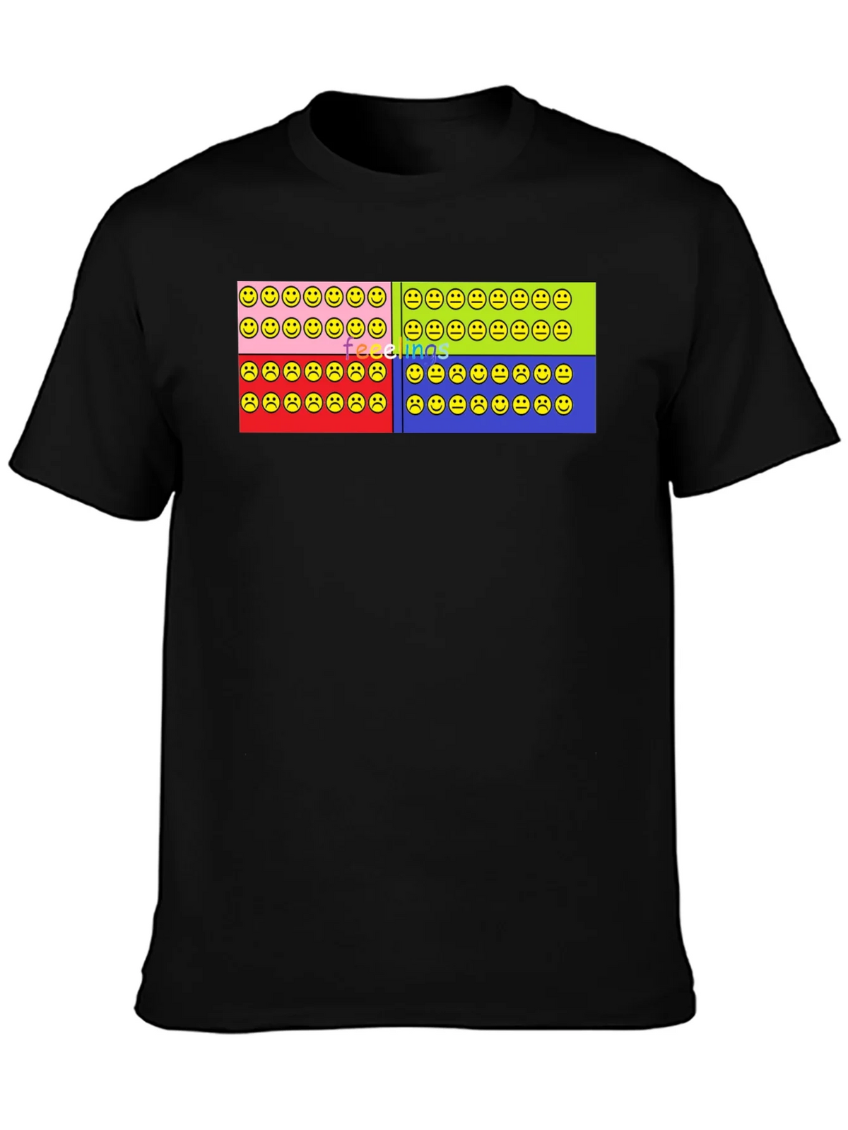 Feelings Smiley Face T-Shirt Graphic Design product image 3