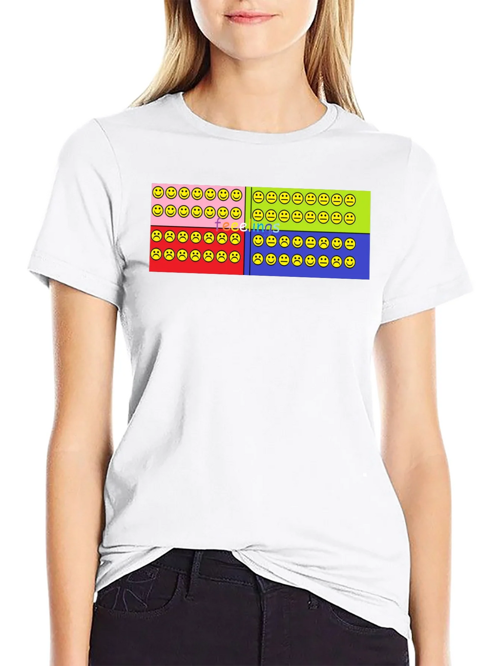 Feelings Smiley Face T-Shirt Graphic Design product image 8