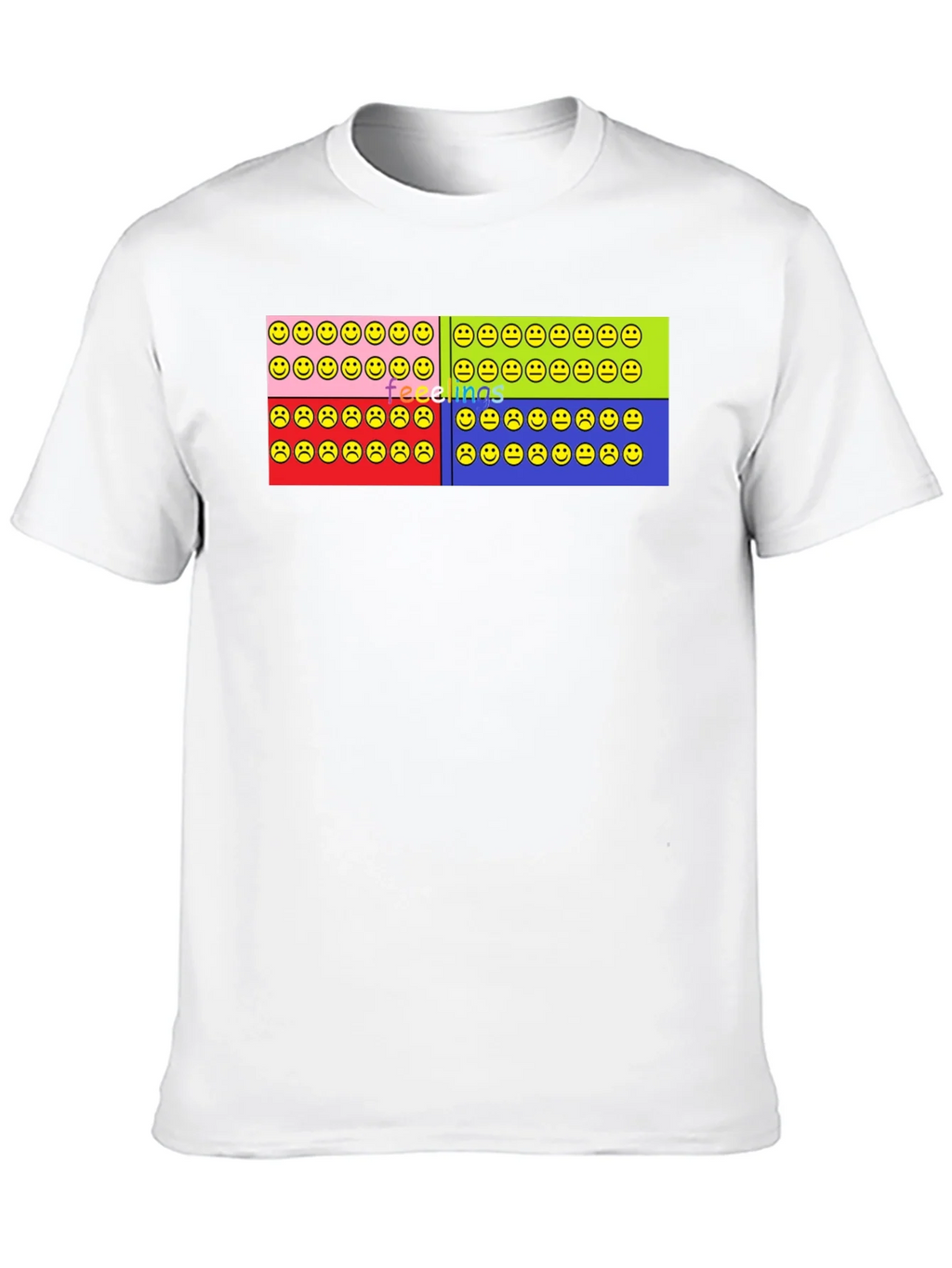 Feelings Smiley Face T-Shirt Graphic Design product image 9