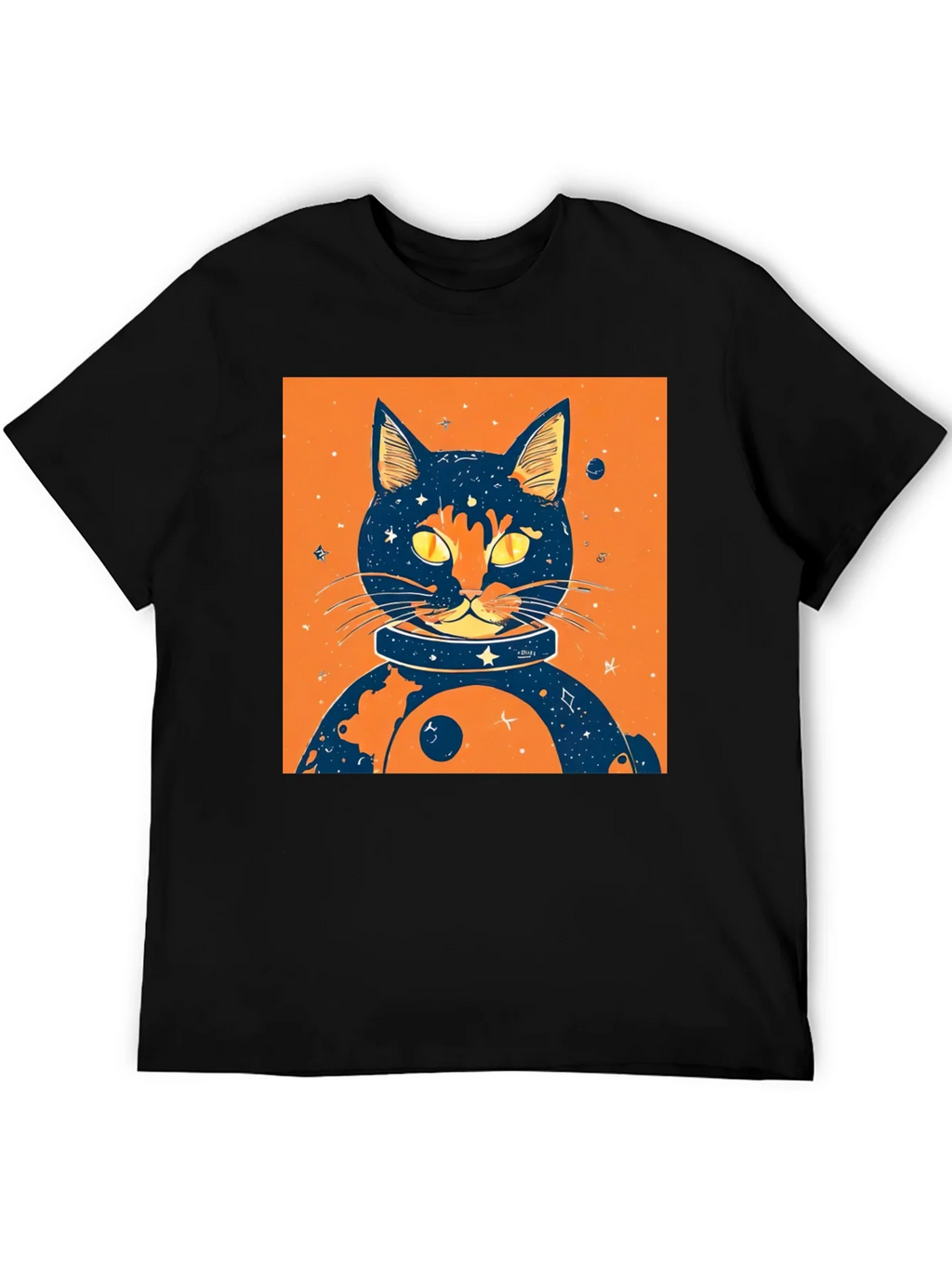 Cosmic Cat T-Shirt - Space Feline Design product image 3