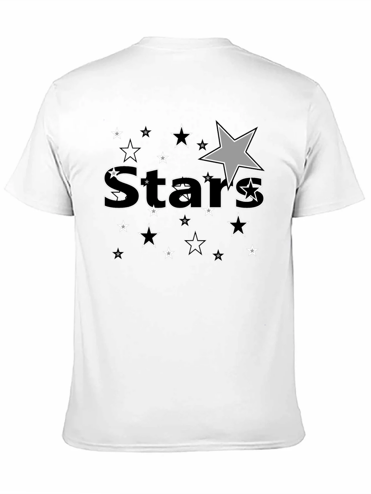 Stars Graphic Print Black T-Shirt for Men product image 10