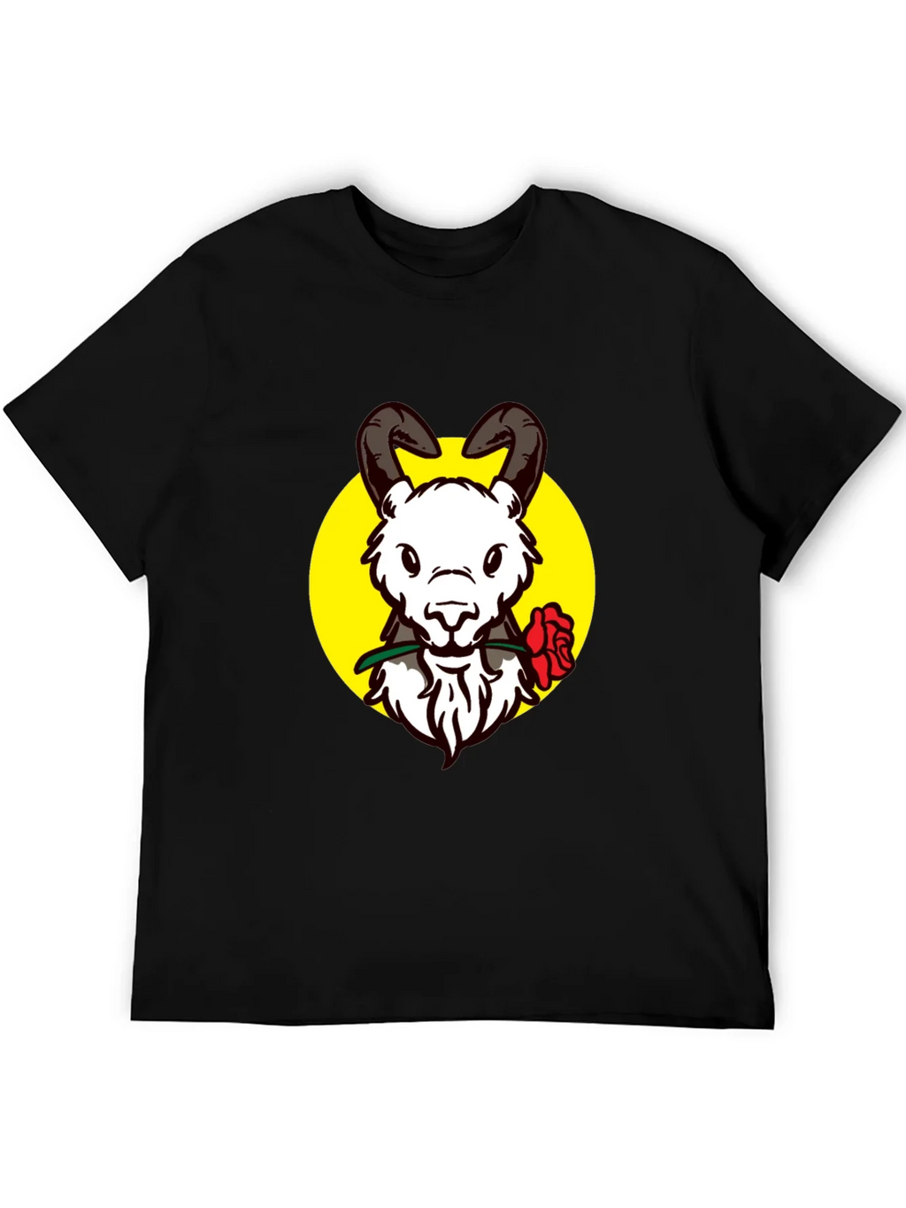 Ram Rose Graphic Tee - Stylish Black T-Shirt product image 5
