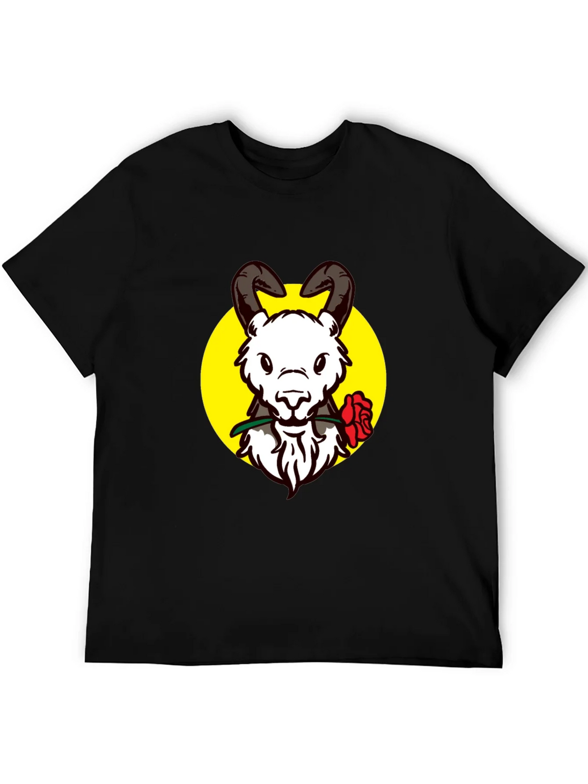 Ram Rose Graphic Tee - Stylish Black T-Shirt product image 5