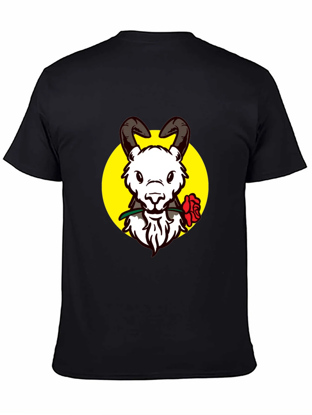 Ram Rose Graphic Tee - Stylish Black T-Shirt product image 4